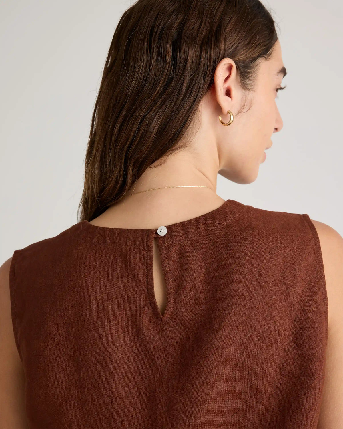 100% European Linen Tank