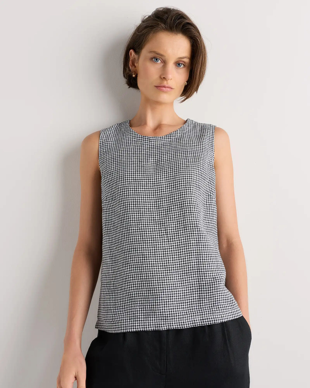 100% European Linen Tank
