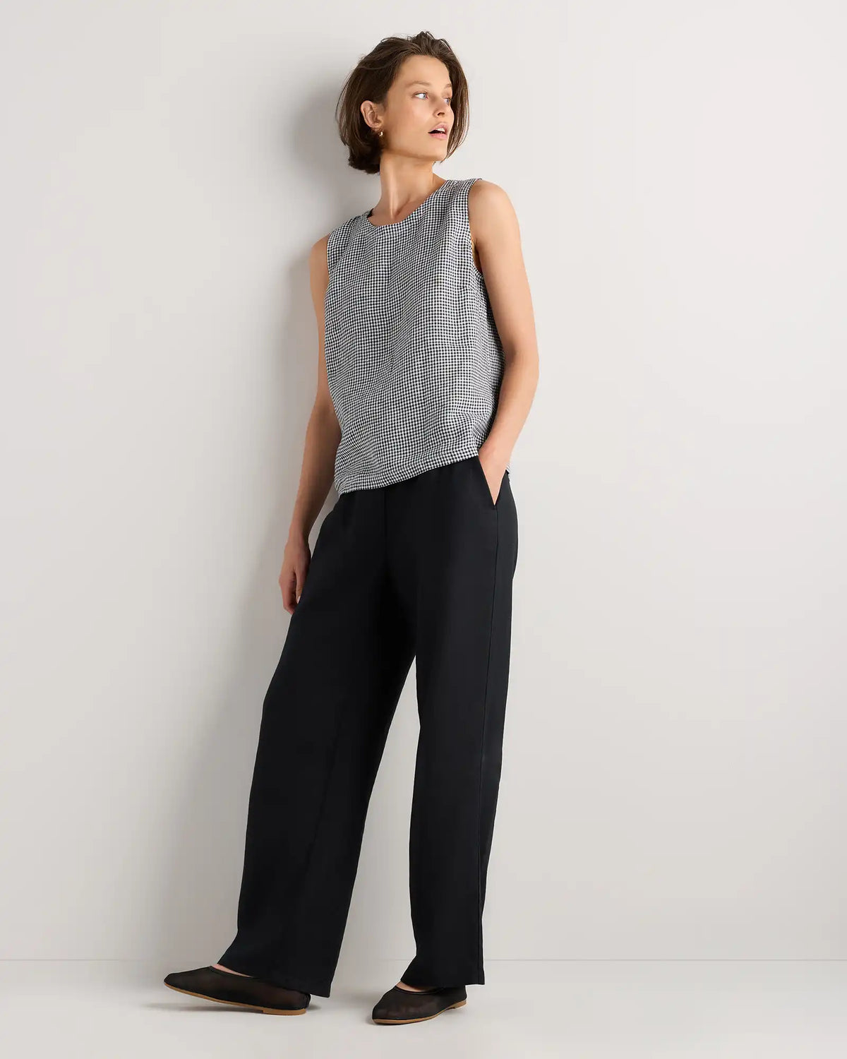 100% European Linen Tank