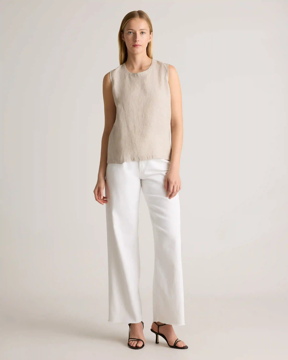 100% European Linen Tank