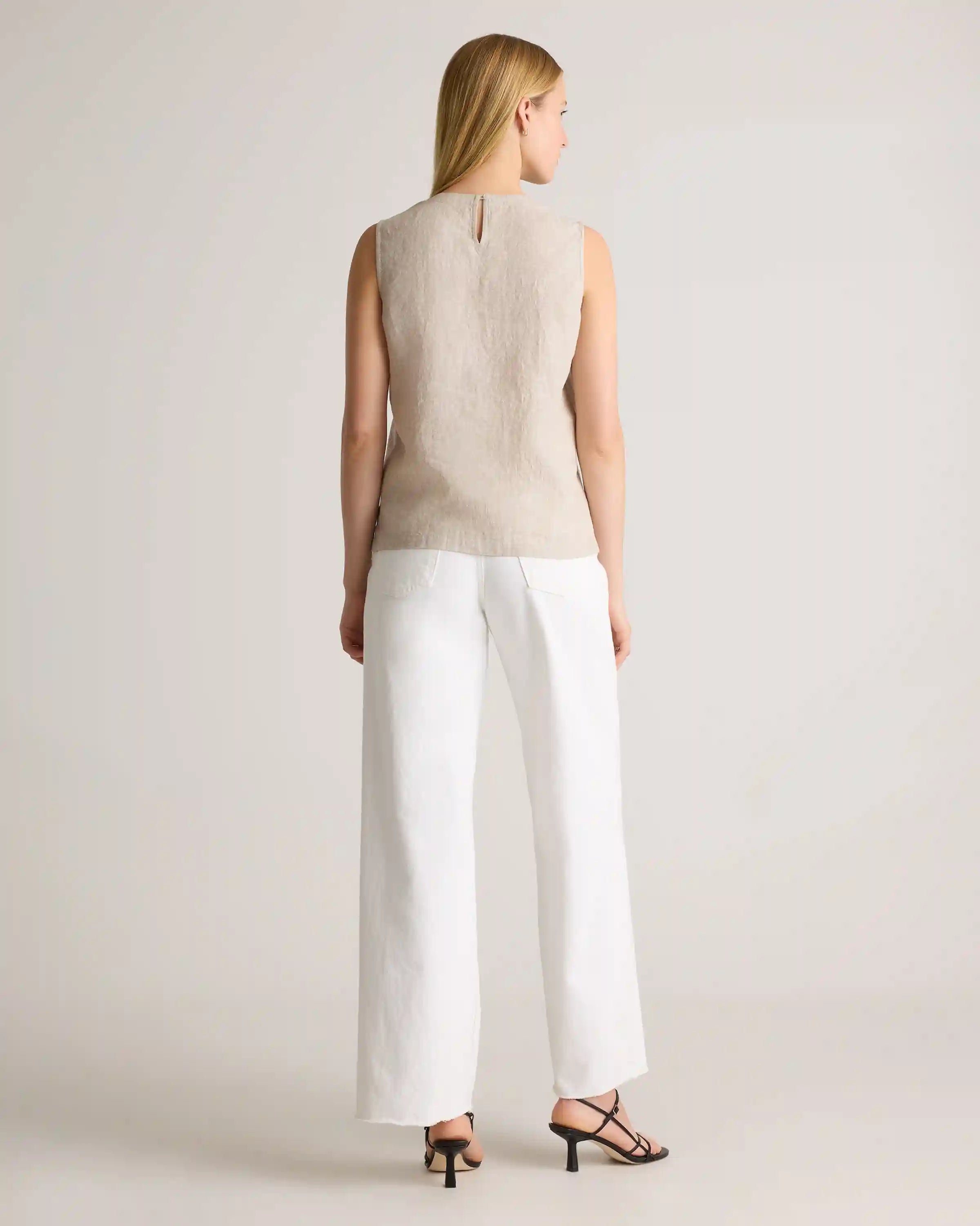 100% European Linen Tank
