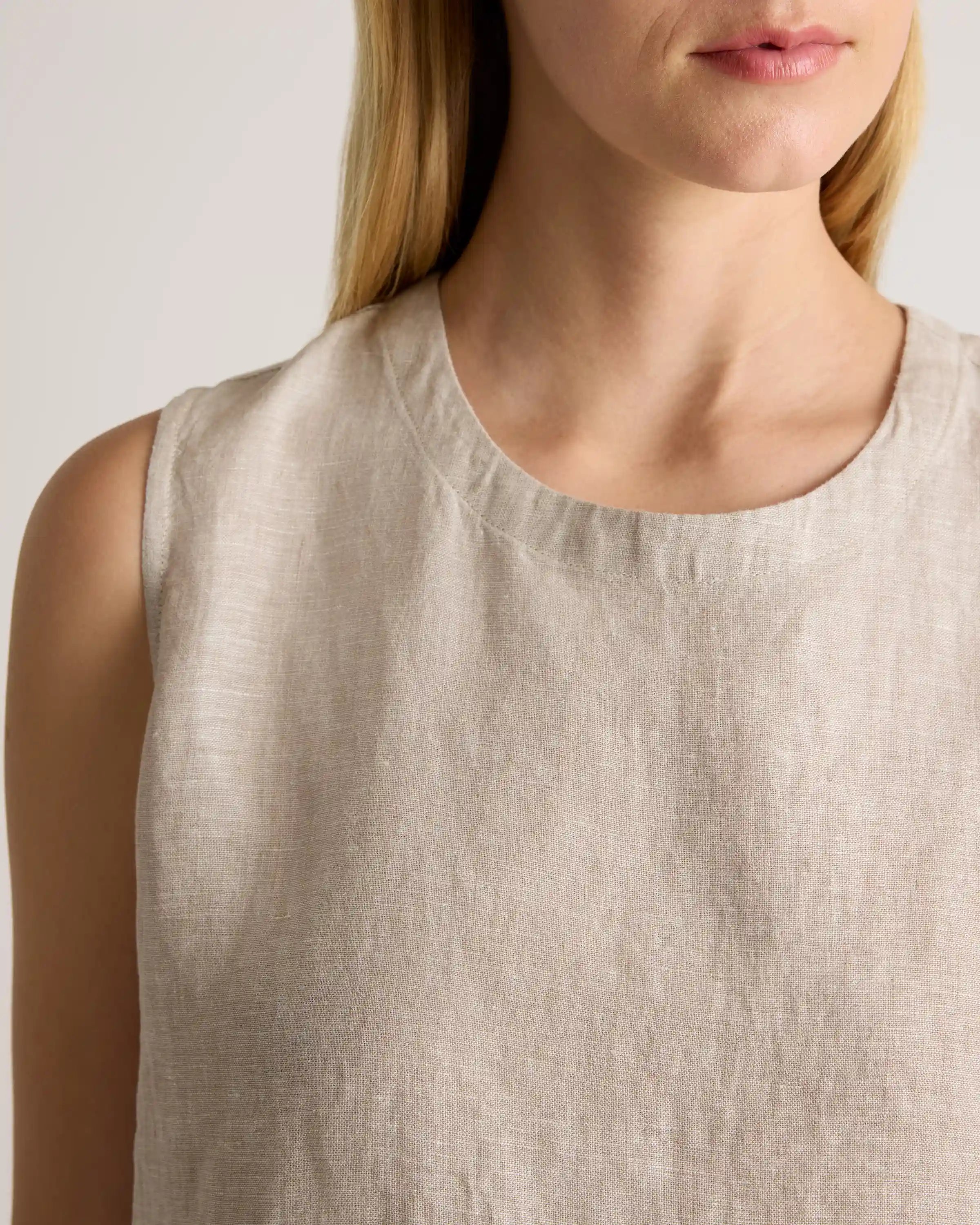 100% European Linen Tank