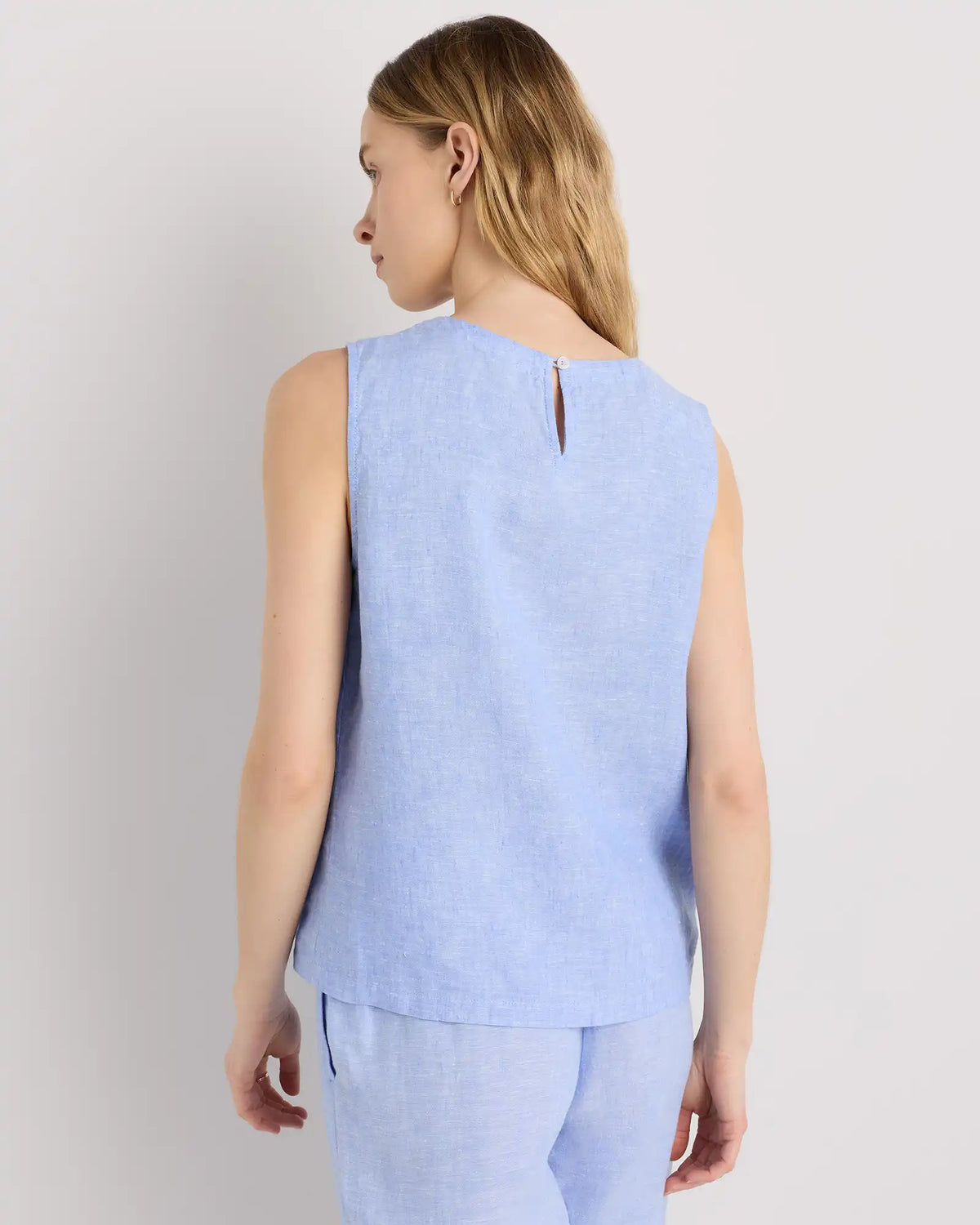 100% European Linen Tank