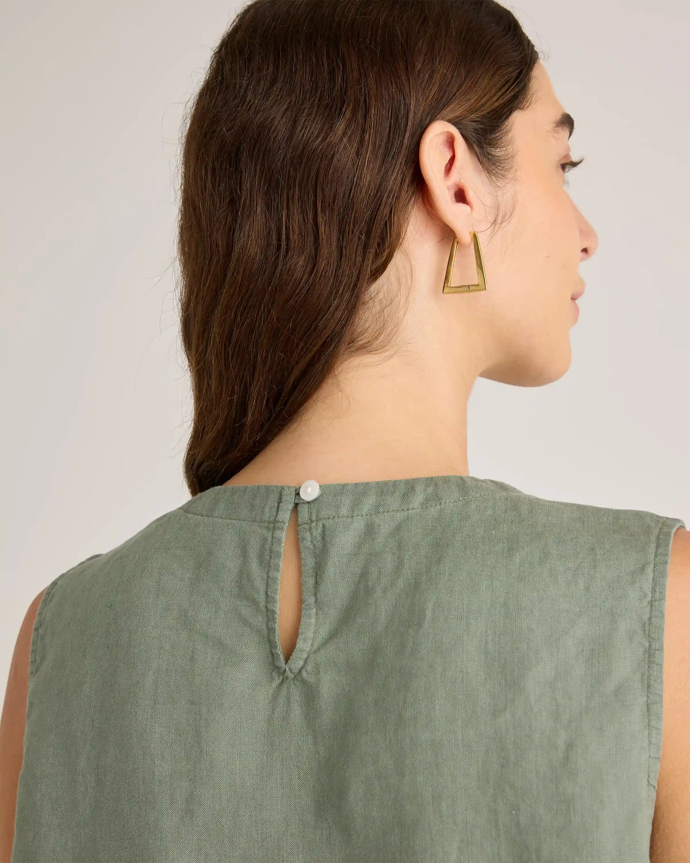 100% European Linen Tank