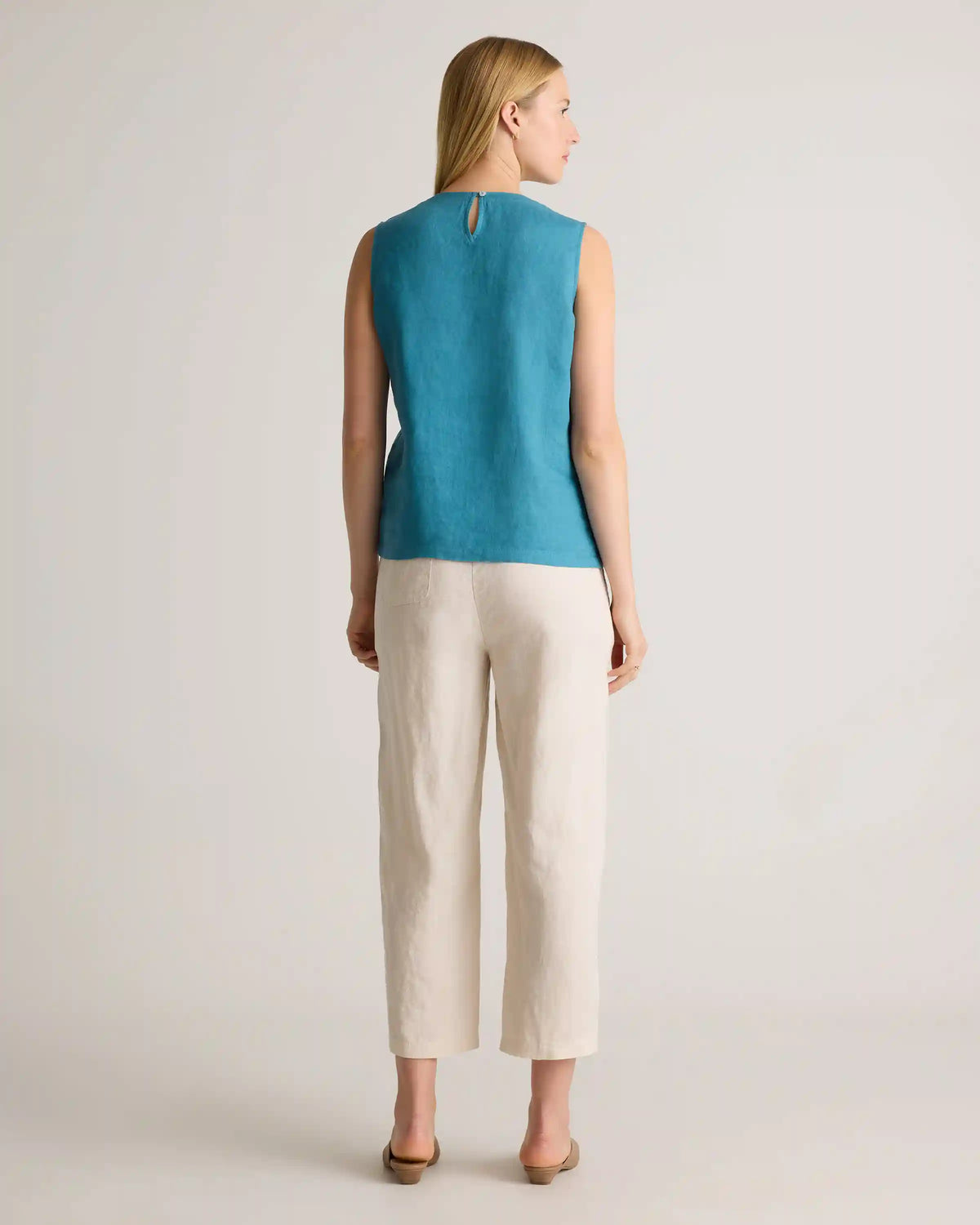 100% European Linen Tank