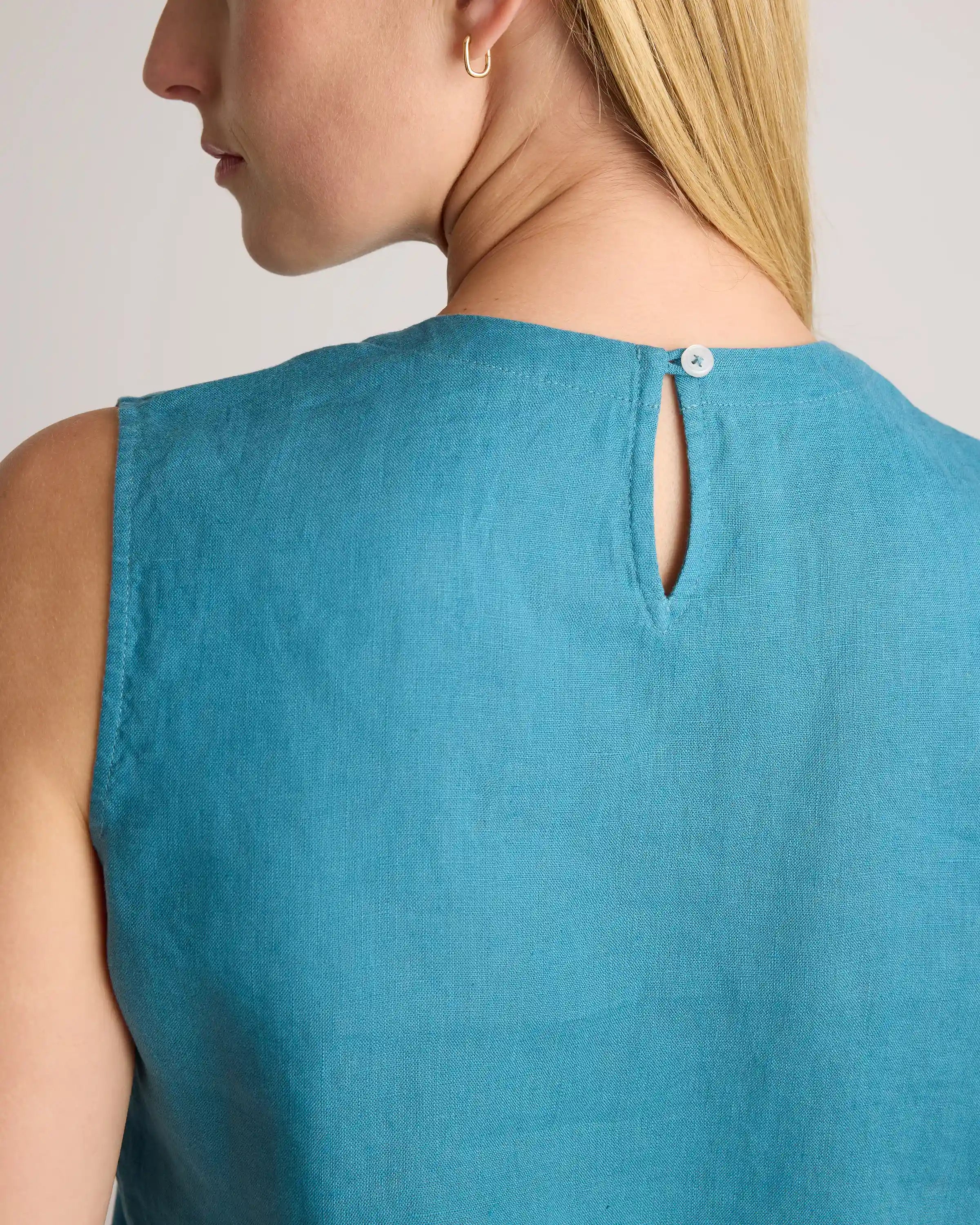 100% European Linen Tank