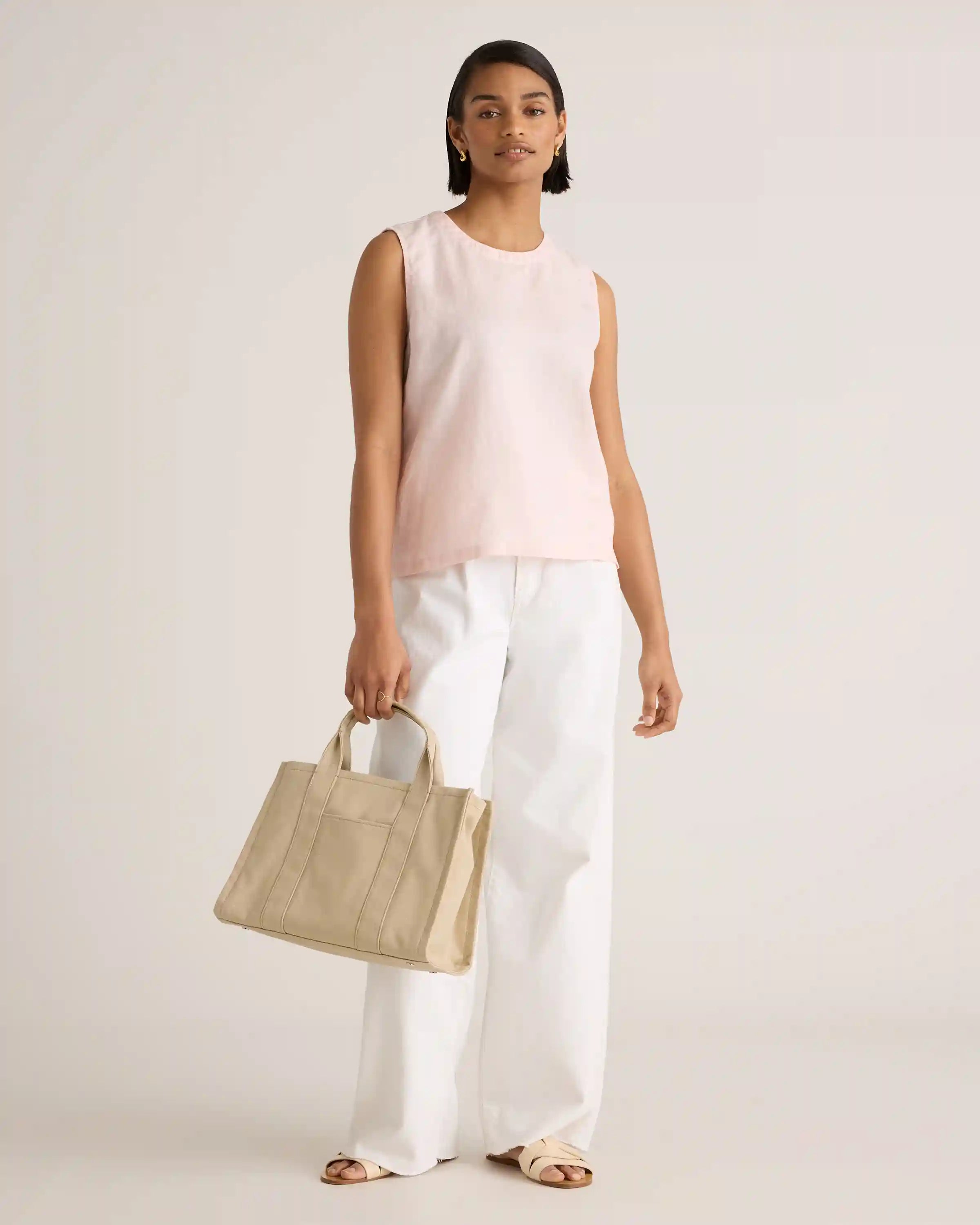 100% European Linen Tank