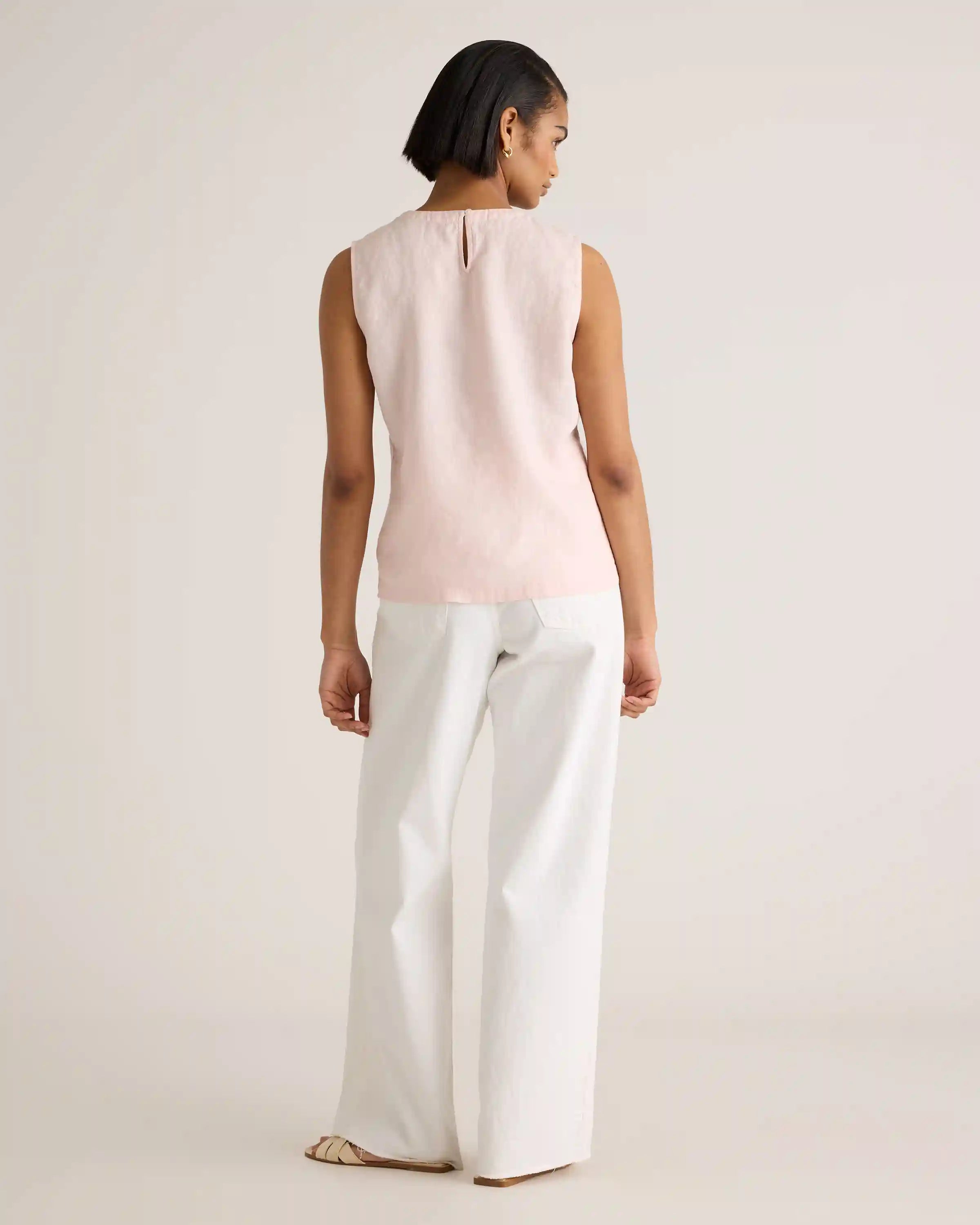 100% European Linen Tank