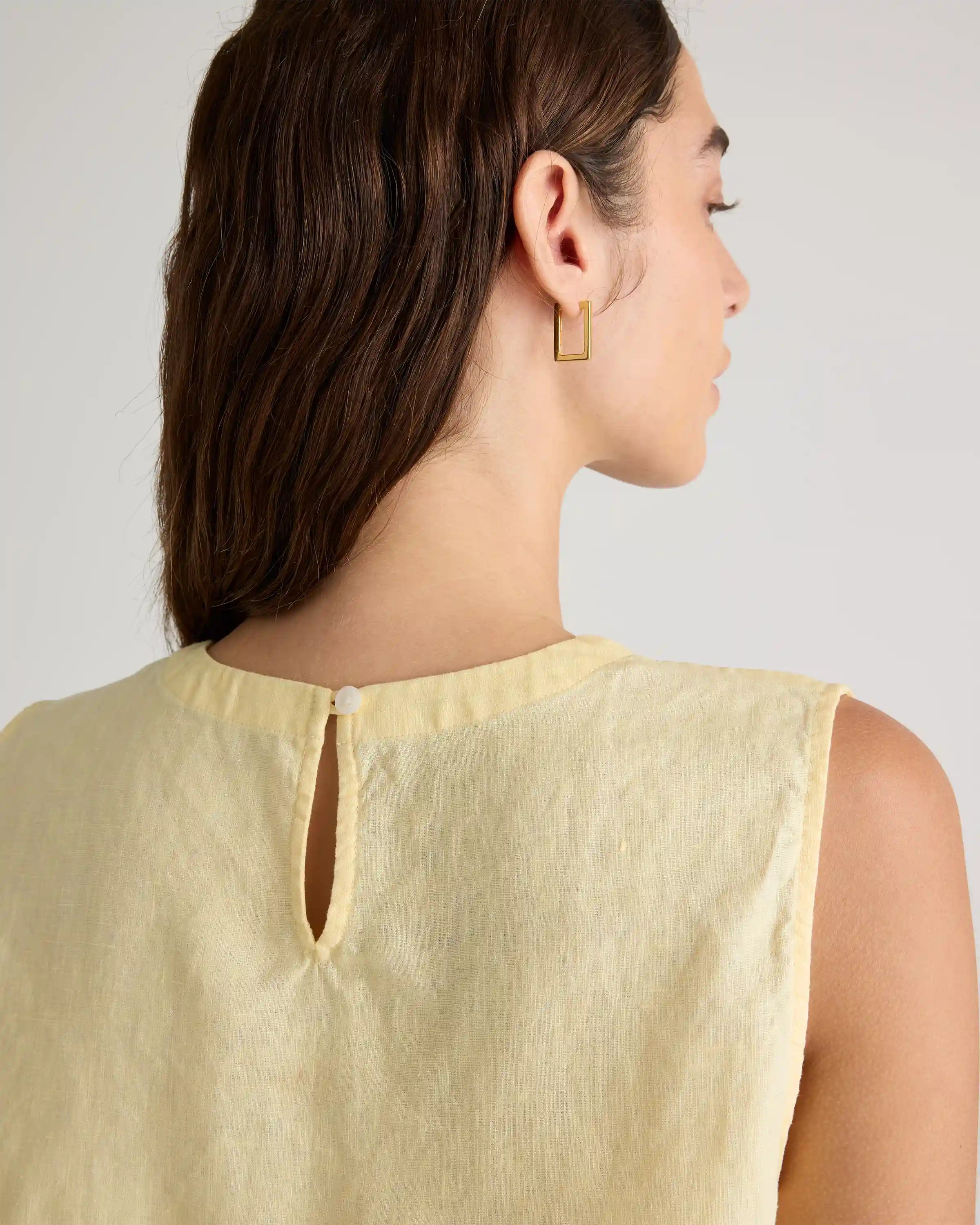 100% European Linen Tank