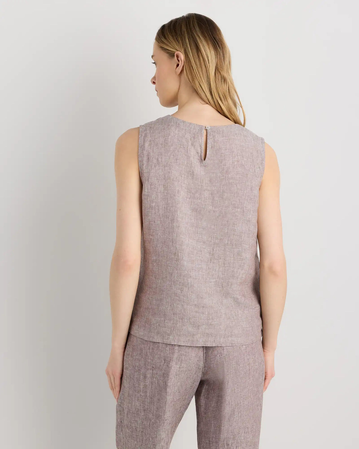 100% European Linen Tank