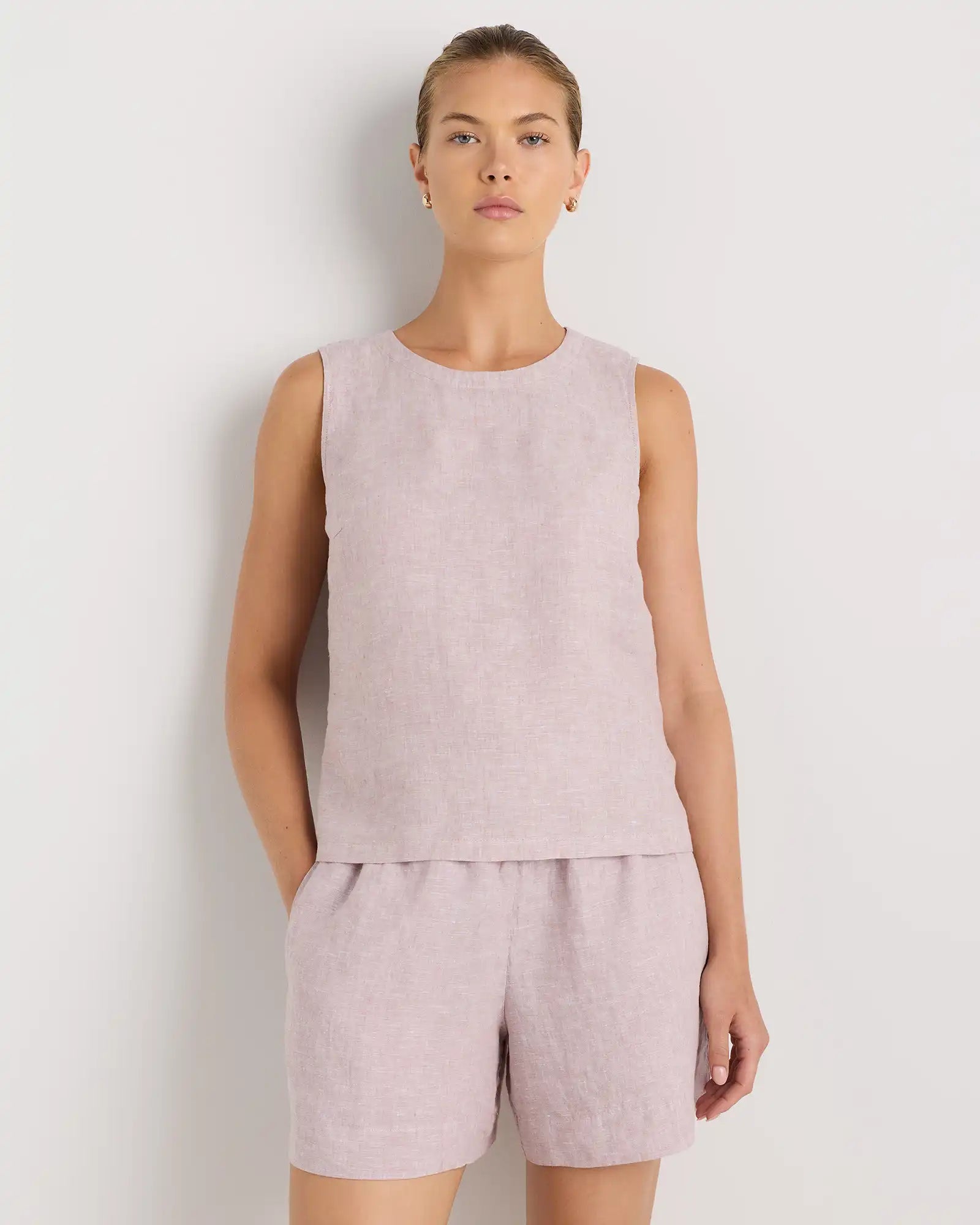 100% European Linen Tank