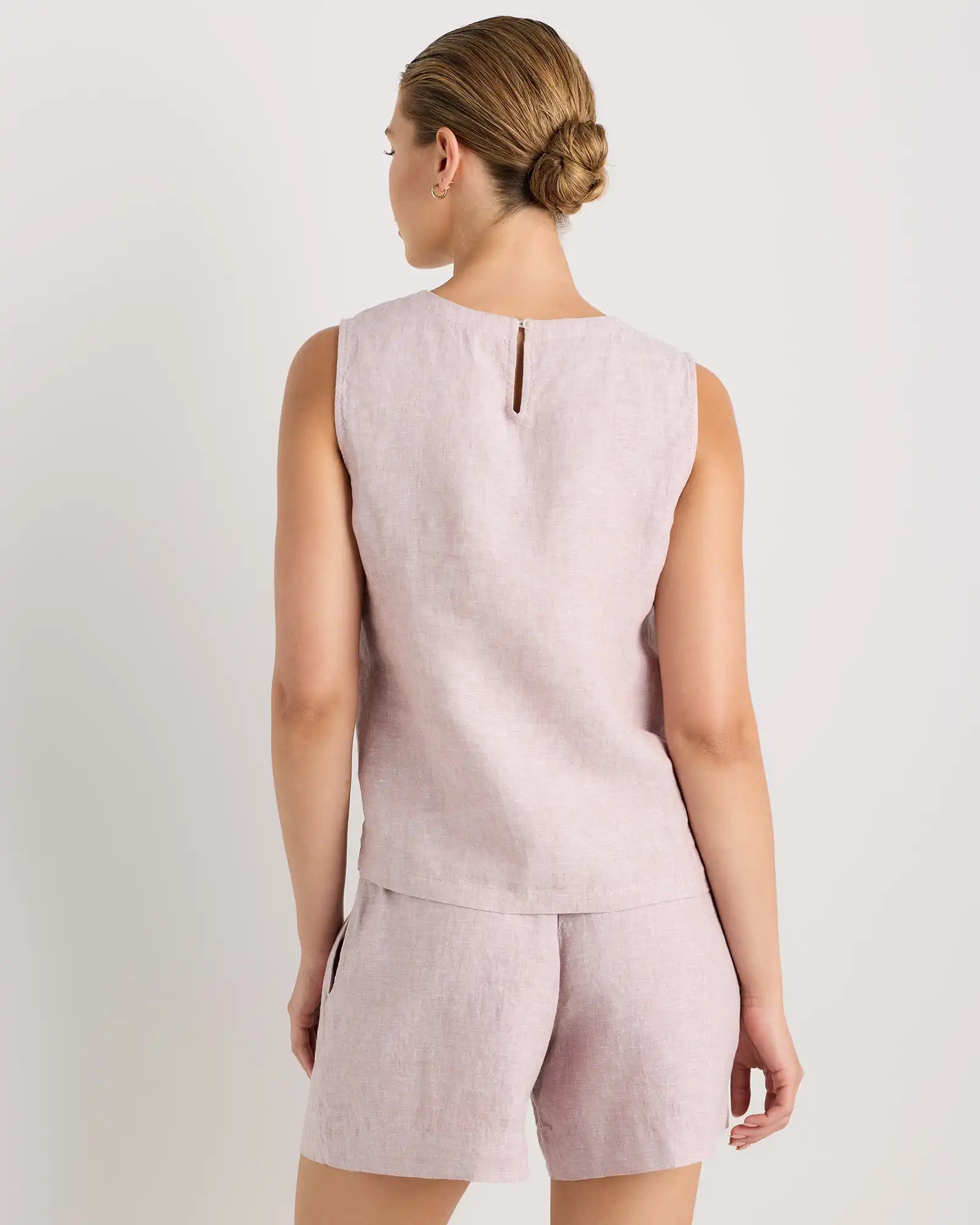 100% European Linen Tank