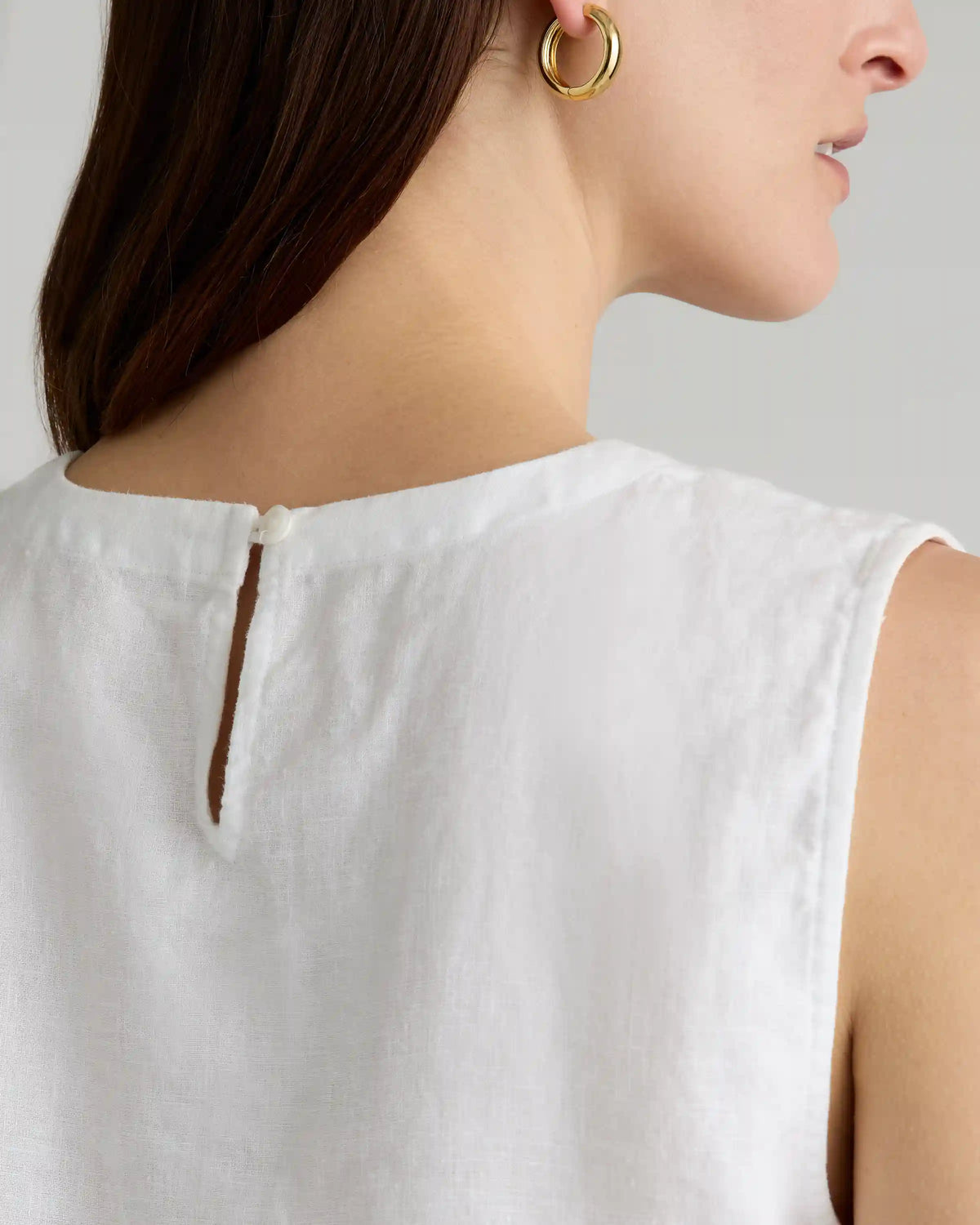 100% European Linen Tank