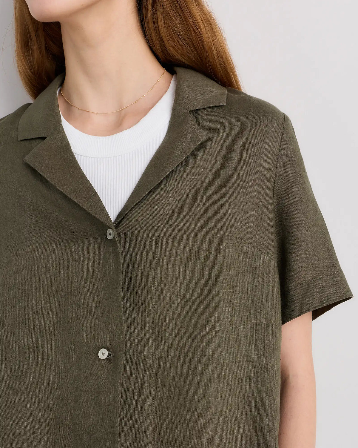 100% European Linen Short Sleeve Shirt
