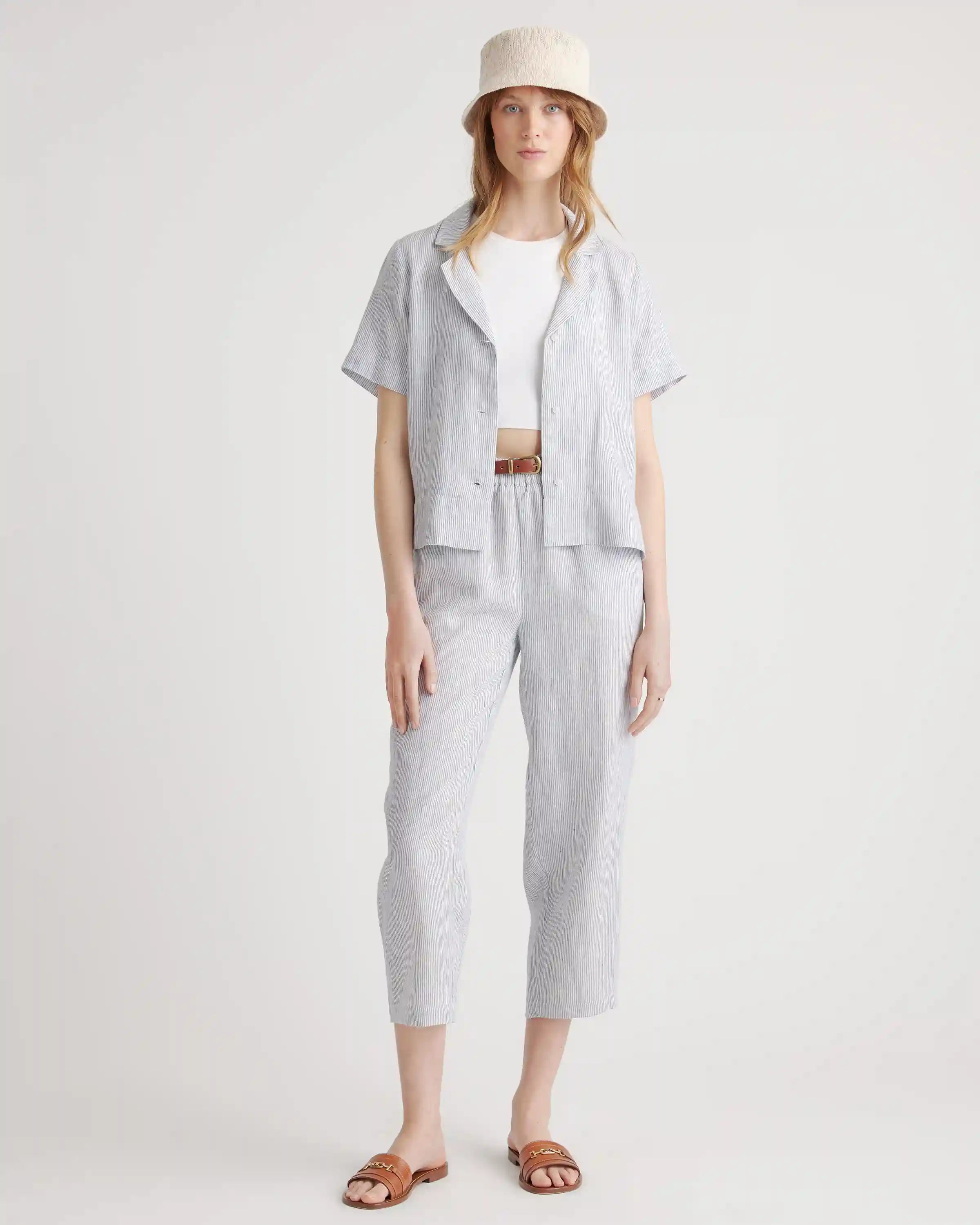100% European Linen Short Sleeve Shirt