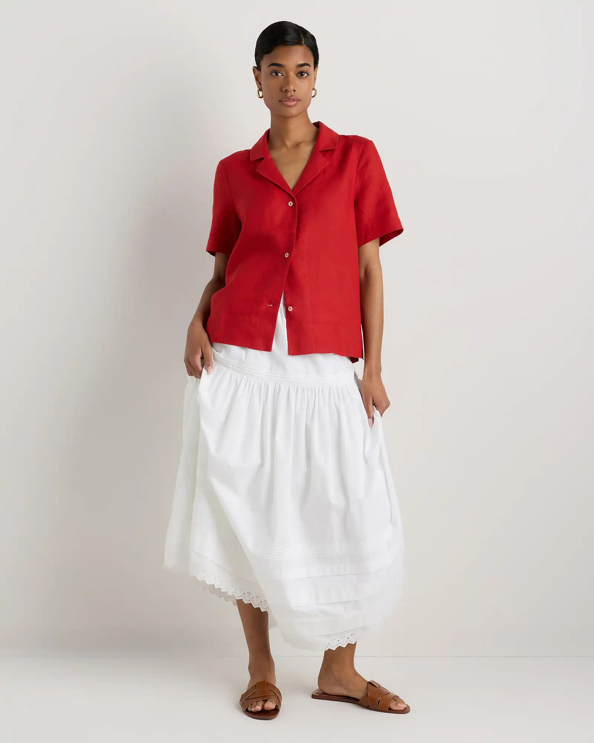 100% European Linen Short Sleeve Shirt