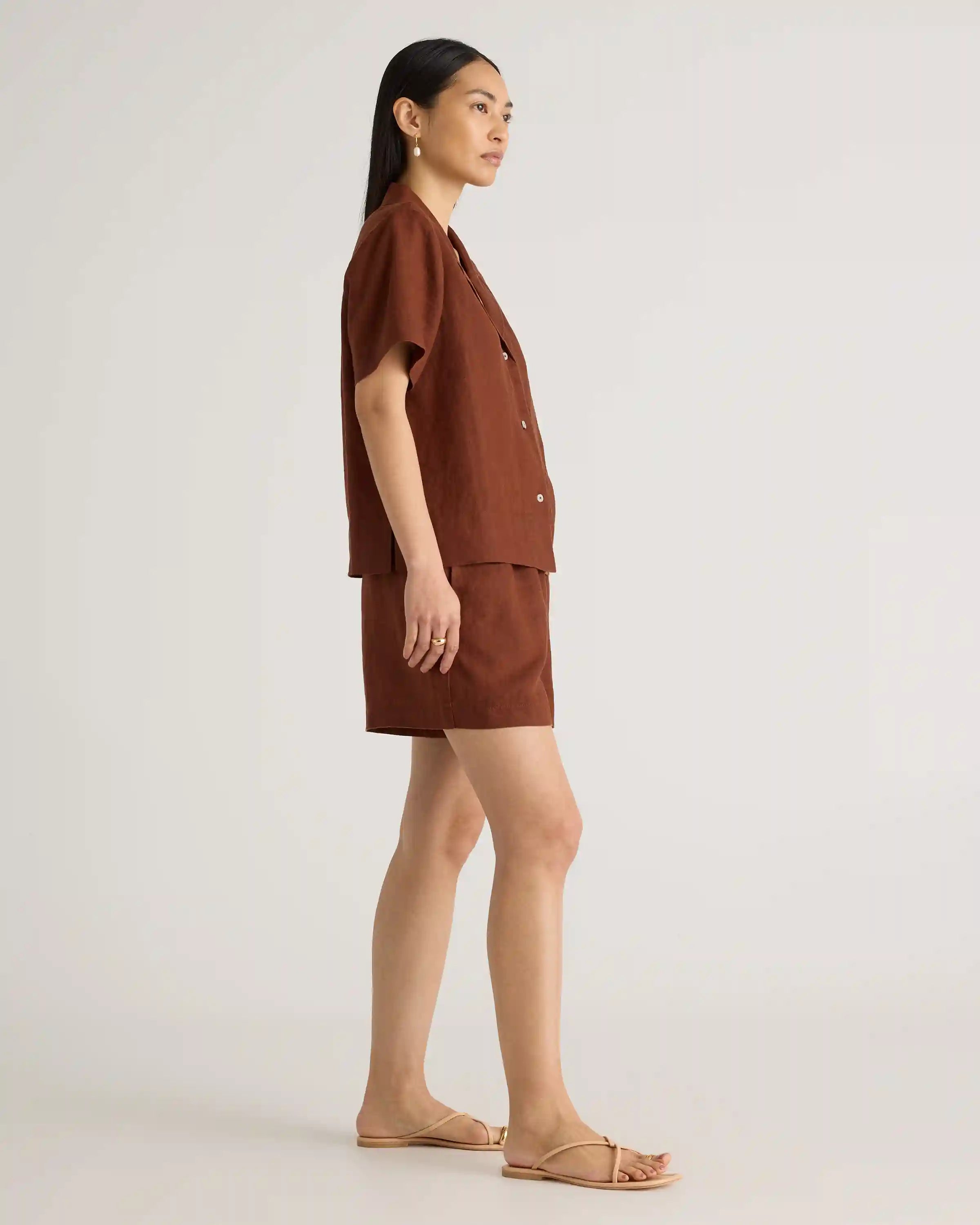 100% European Linen Short Sleeve Shirt