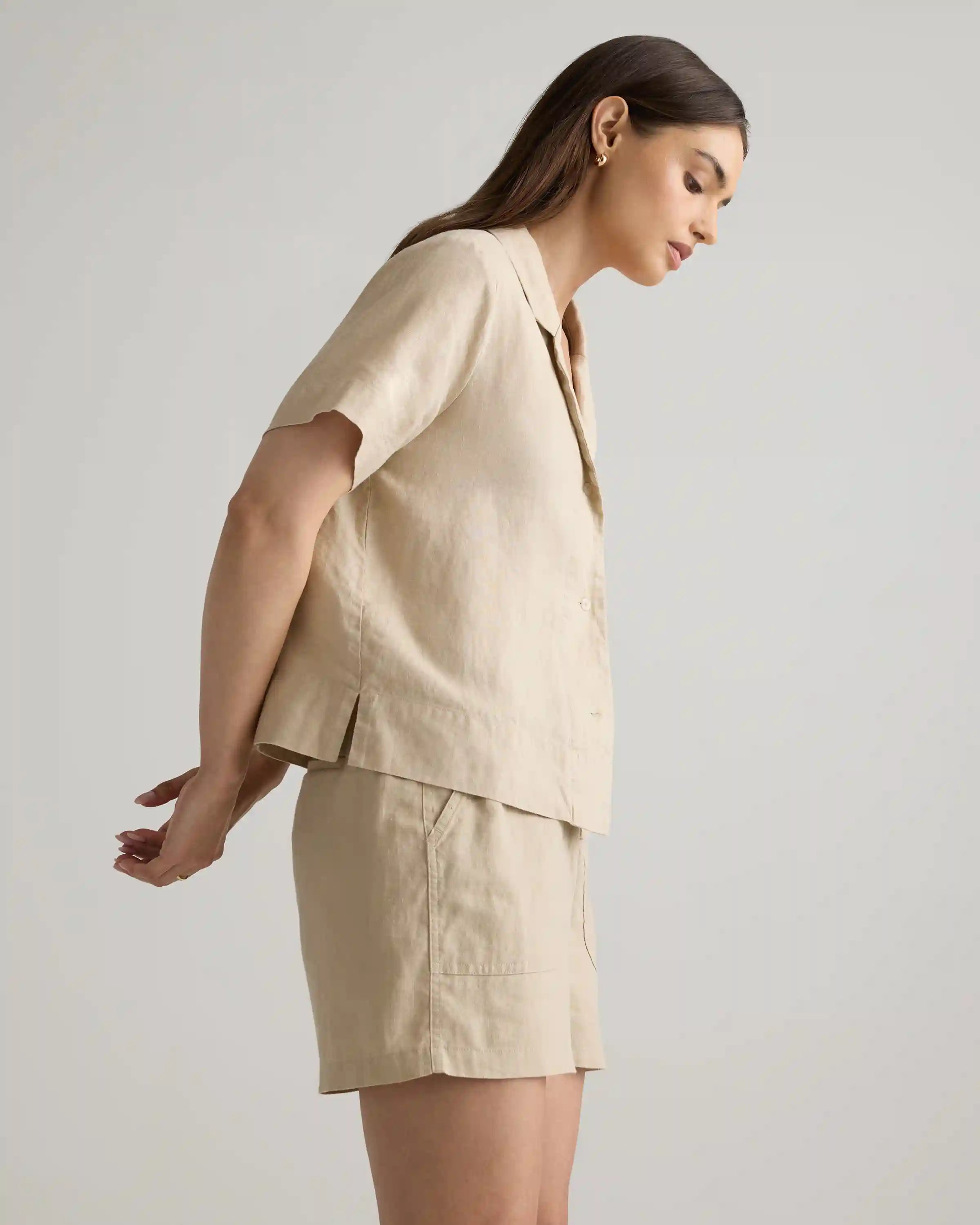 100% European Linen Short Sleeve Shirt