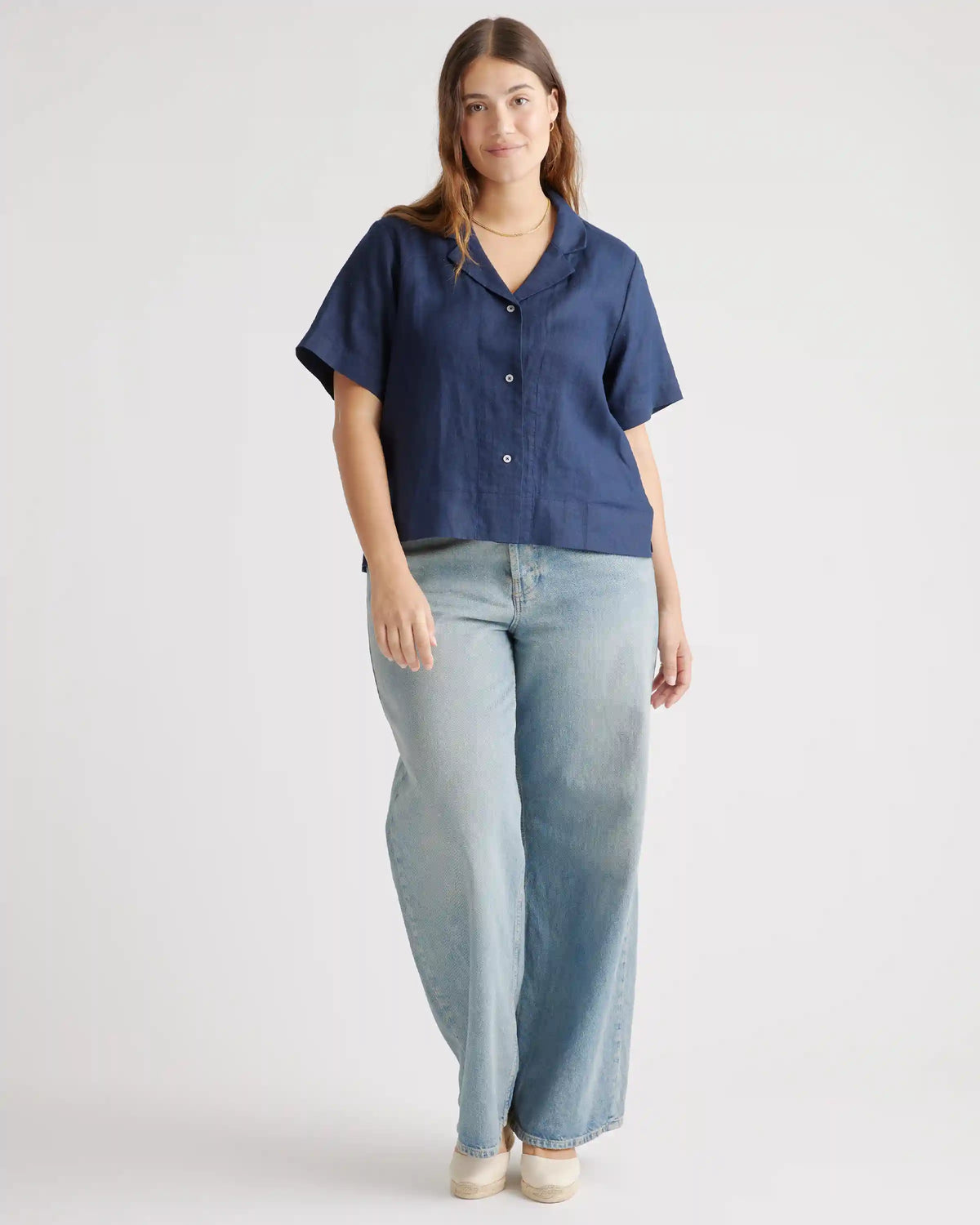 100% European Linen Short Sleeve Shirt