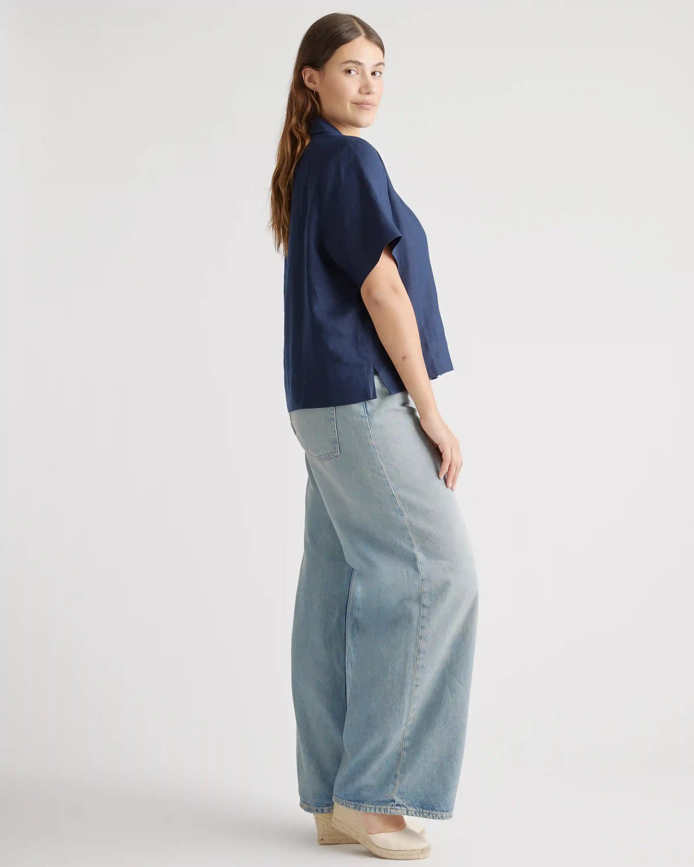 100% European Linen Short Sleeve Shirt