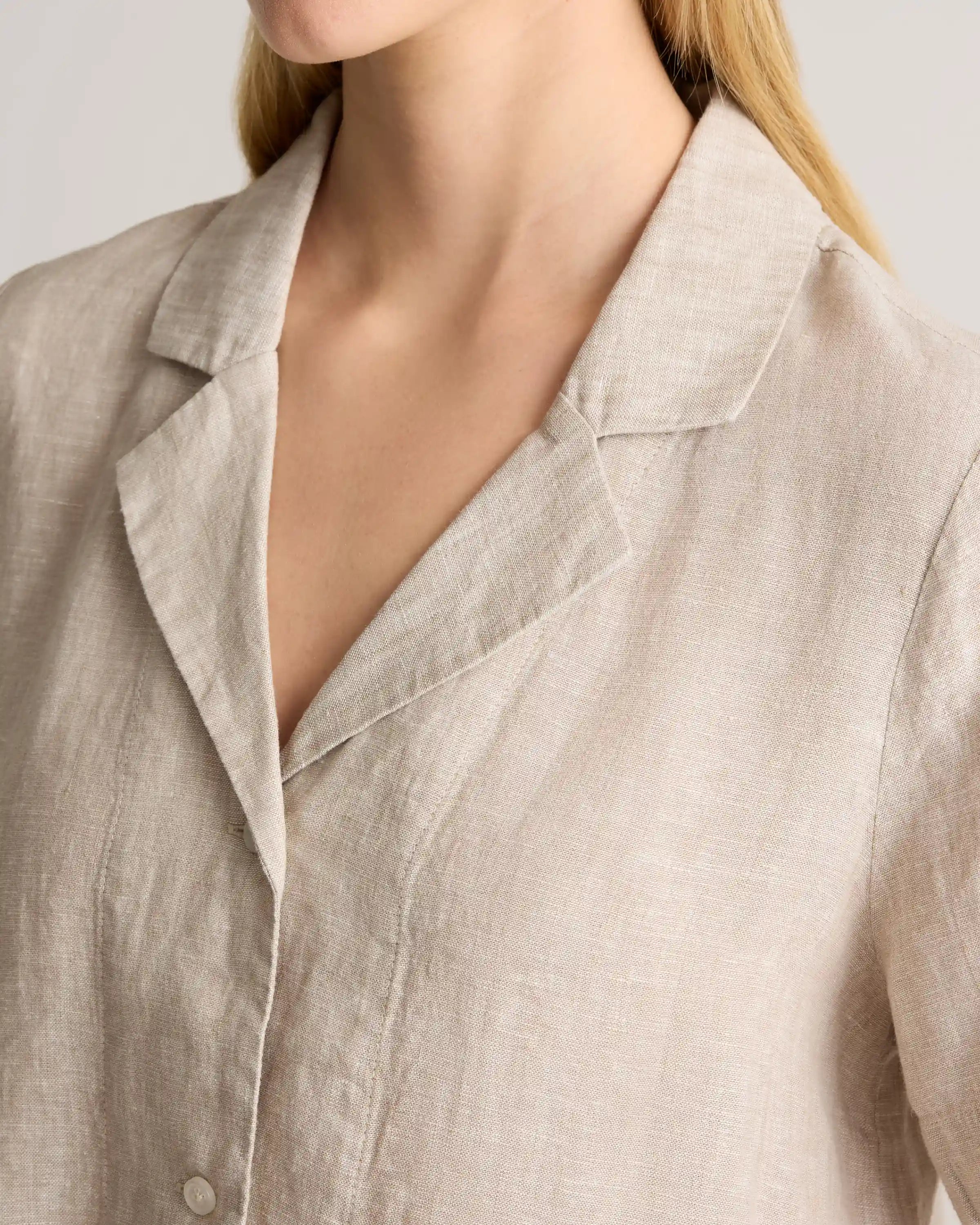 100% European Linen Short Sleeve Shirt