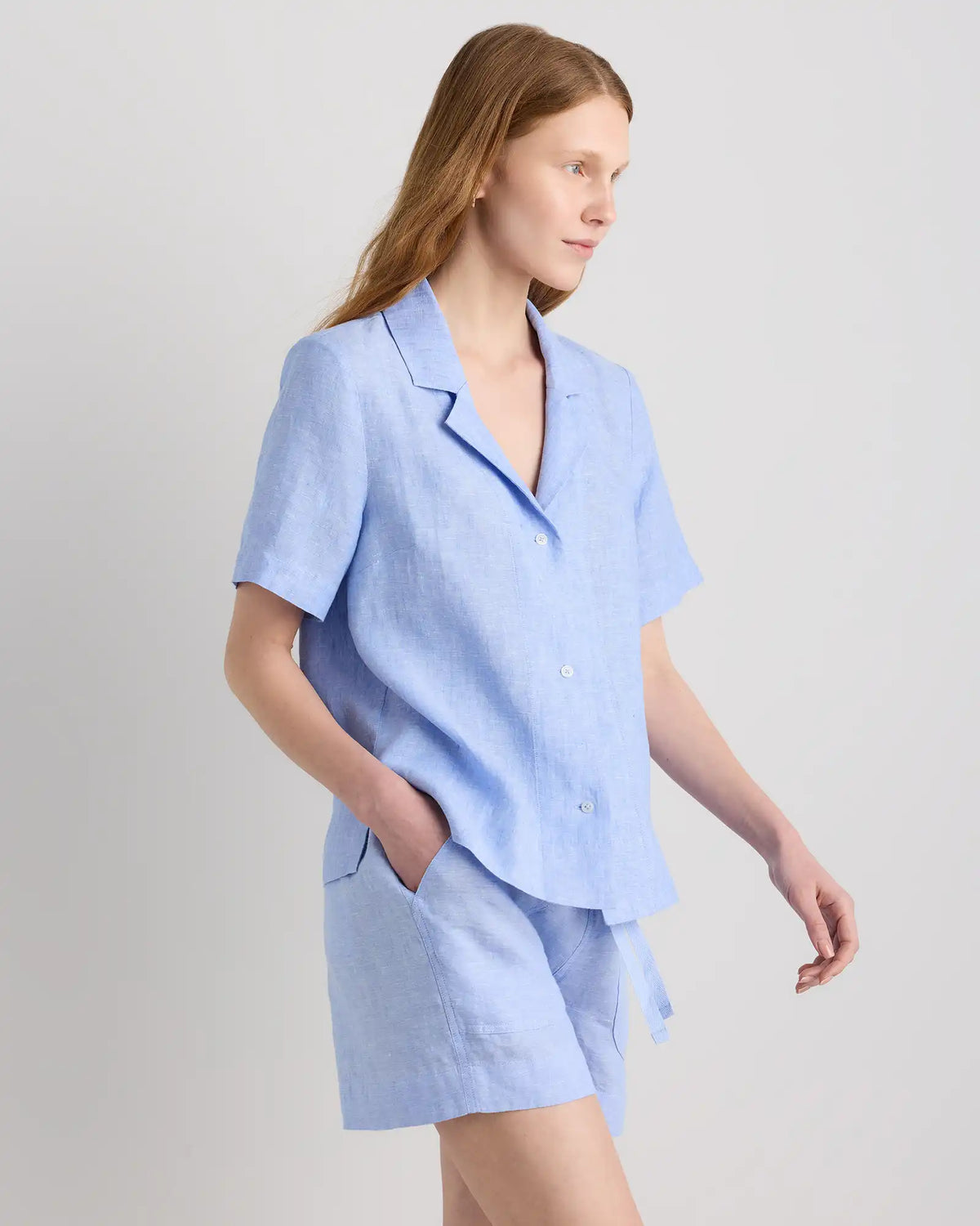 100% European Linen Short Sleeve Shirt