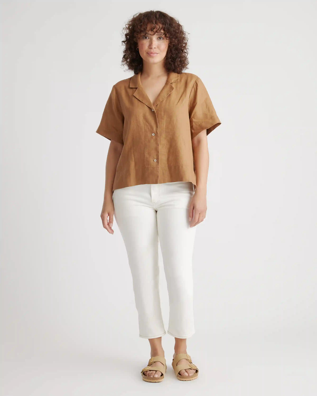100% European Linen Short Sleeve Shirt