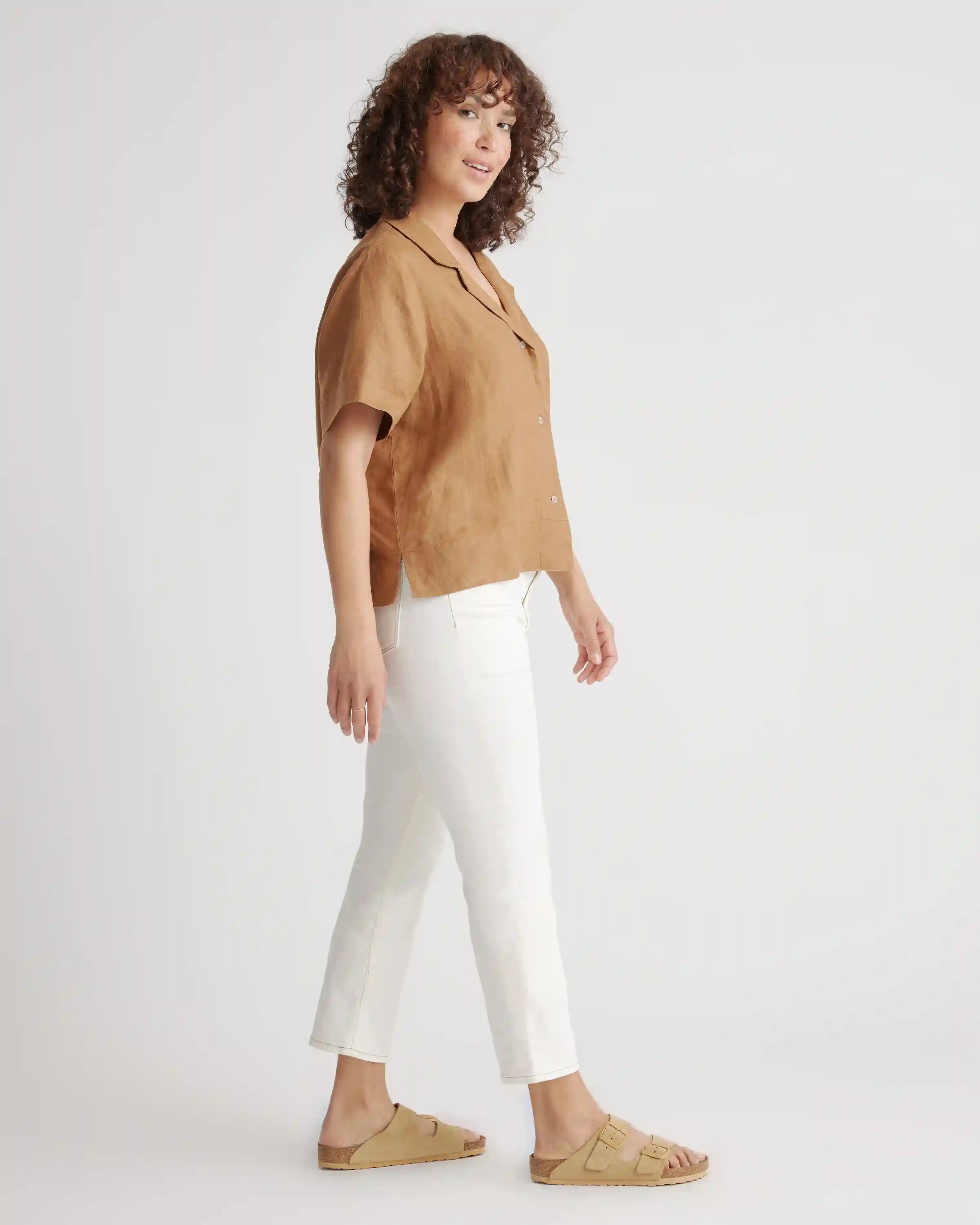 100% European Linen Short Sleeve Shirt