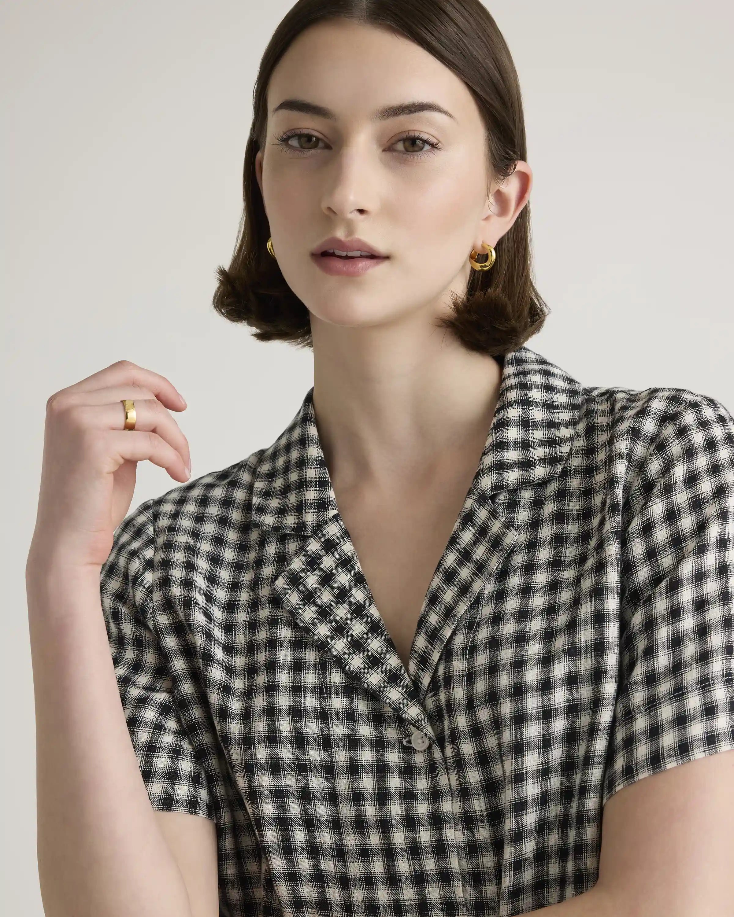 100% European Linen Short Sleeve Shirt