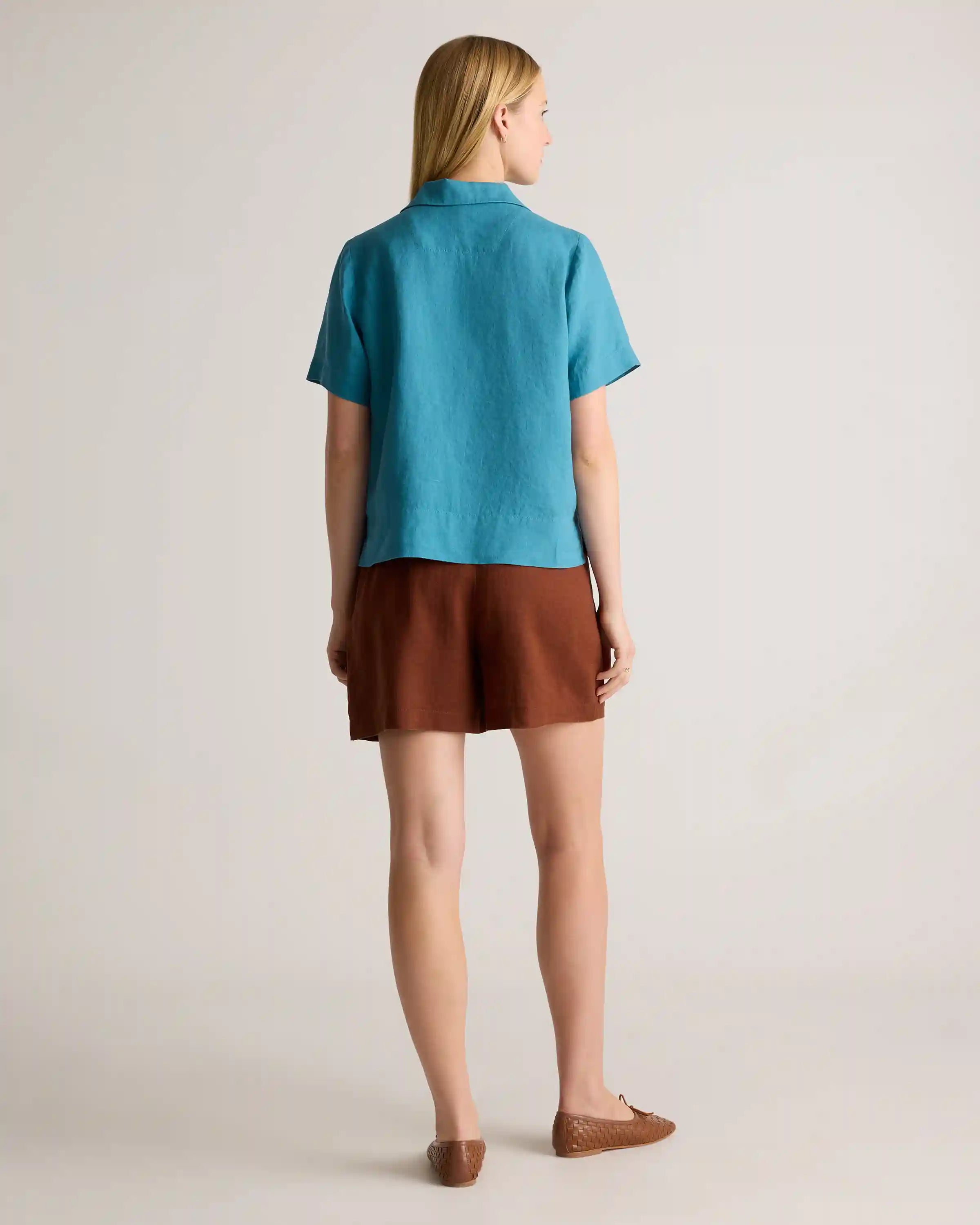100% European Linen Short Sleeve Shirt