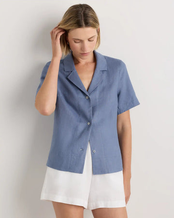 100% European Linen Short Sleeve Shirt