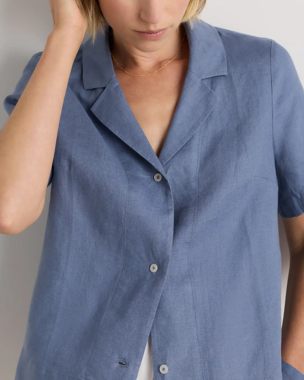 100% European Linen Short Sleeve Shirt