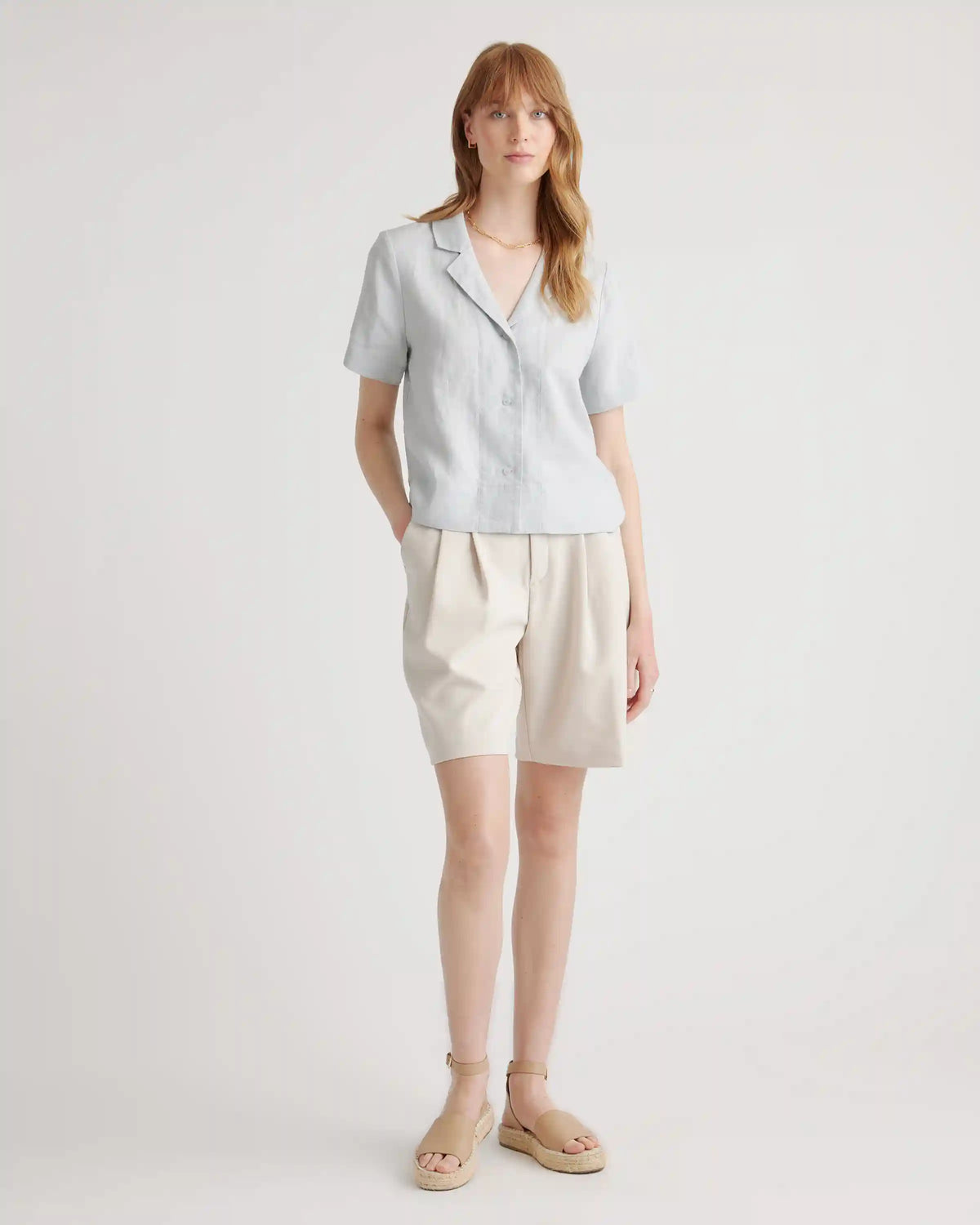 100% European Linen Short Sleeve Shirt