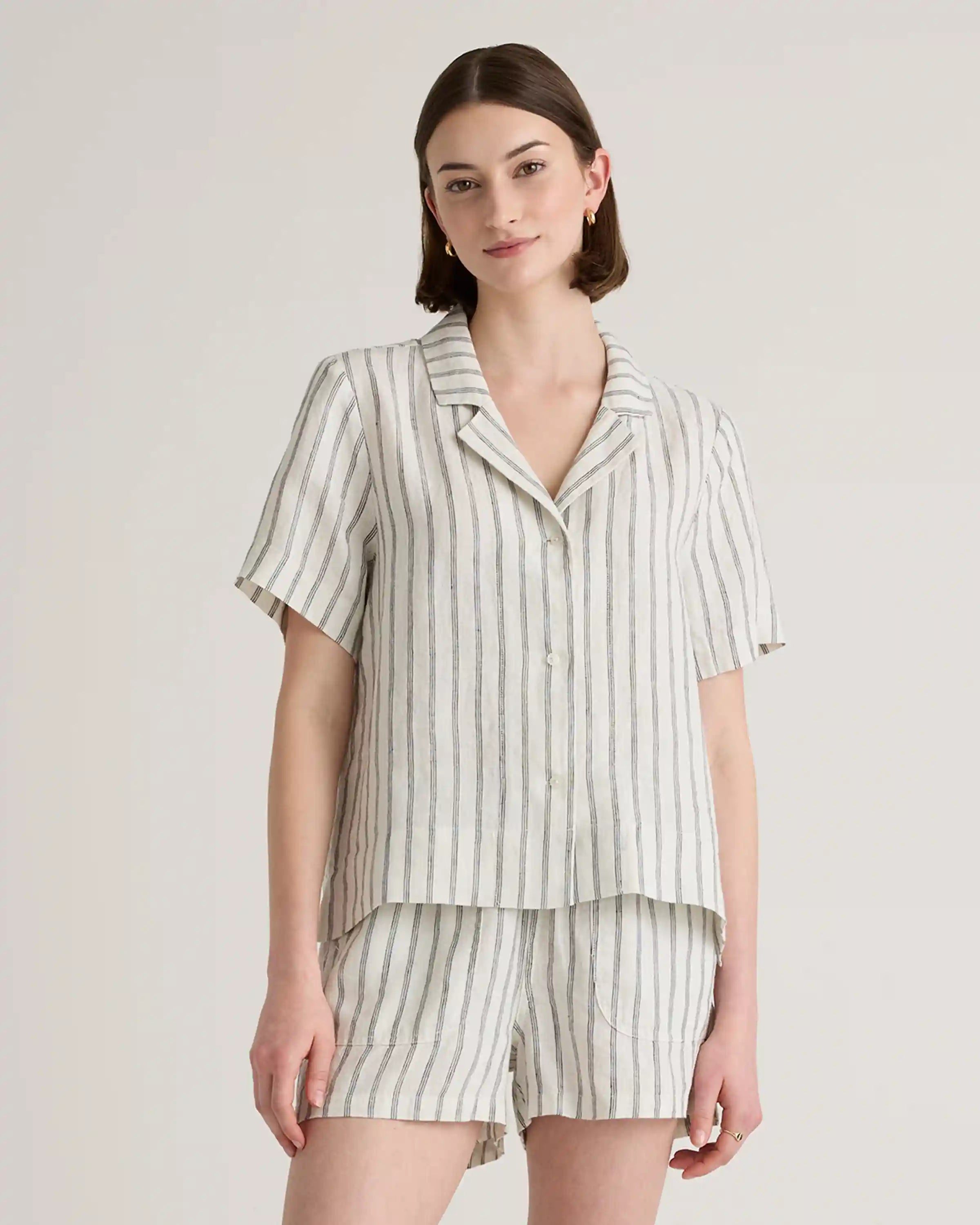 100% European Linen Short Sleeve Shirt