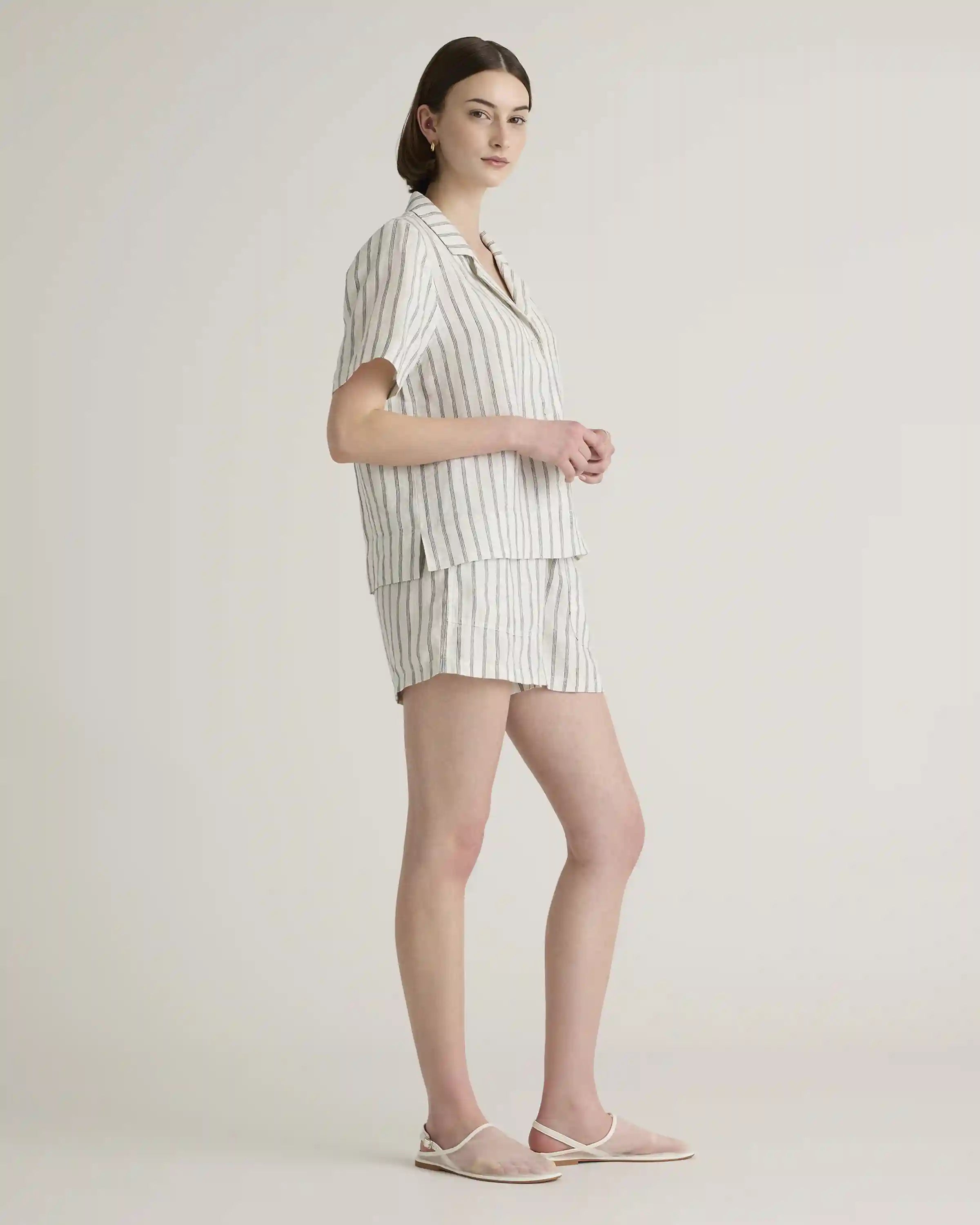 100% European Linen Short Sleeve Shirt