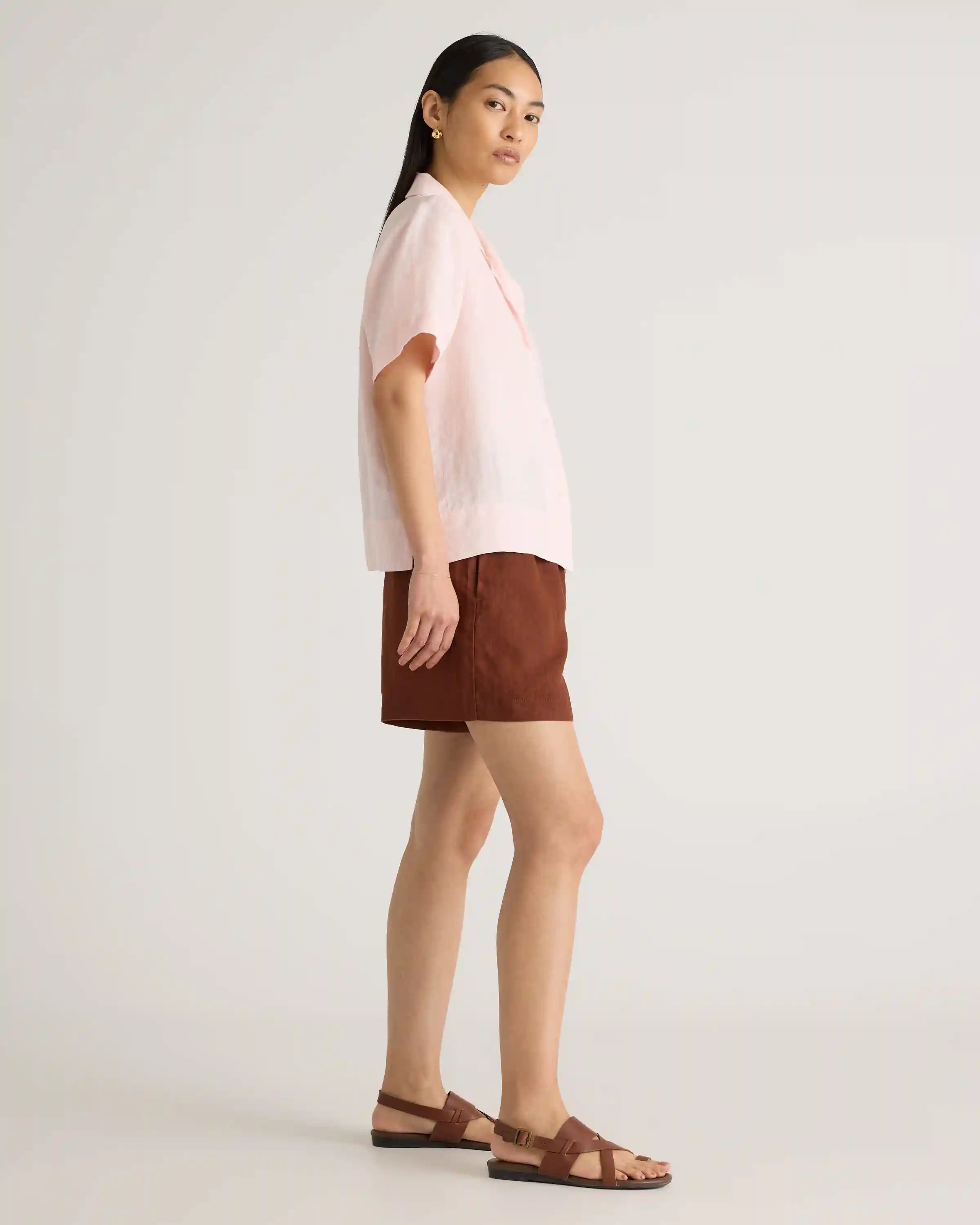 100% European Linen Short Sleeve Shirt