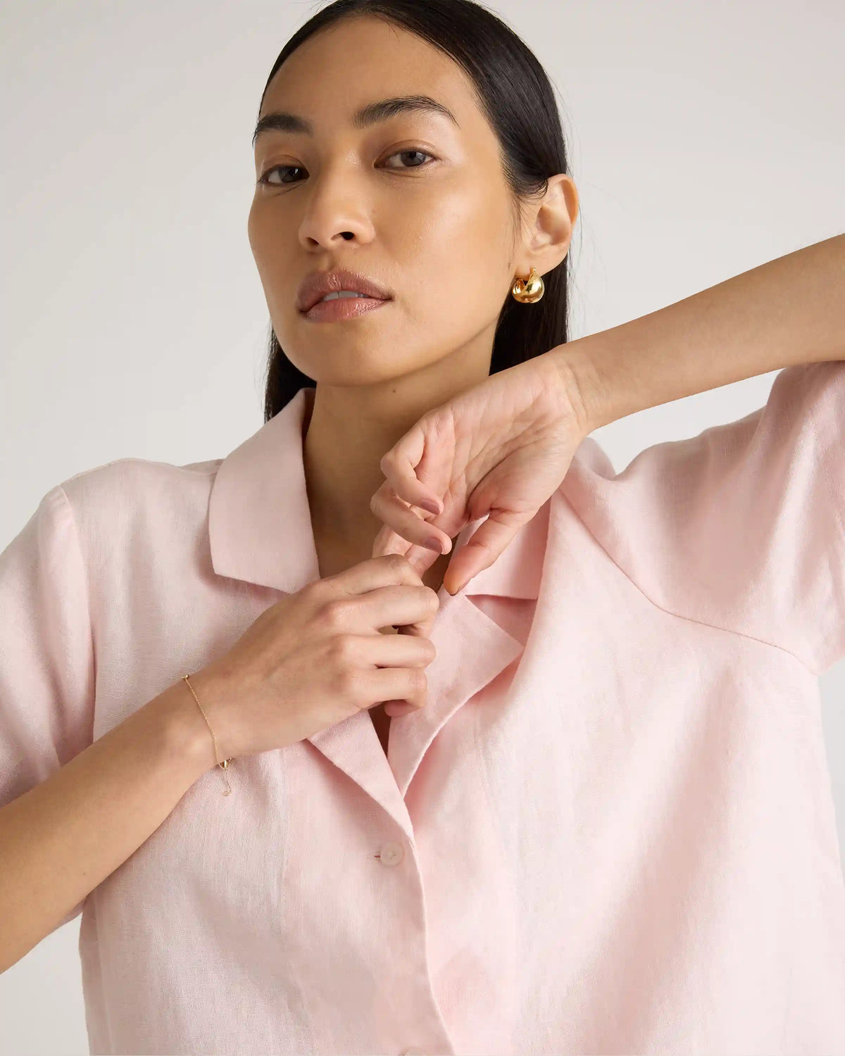 100% European Linen Short Sleeve Shirt
