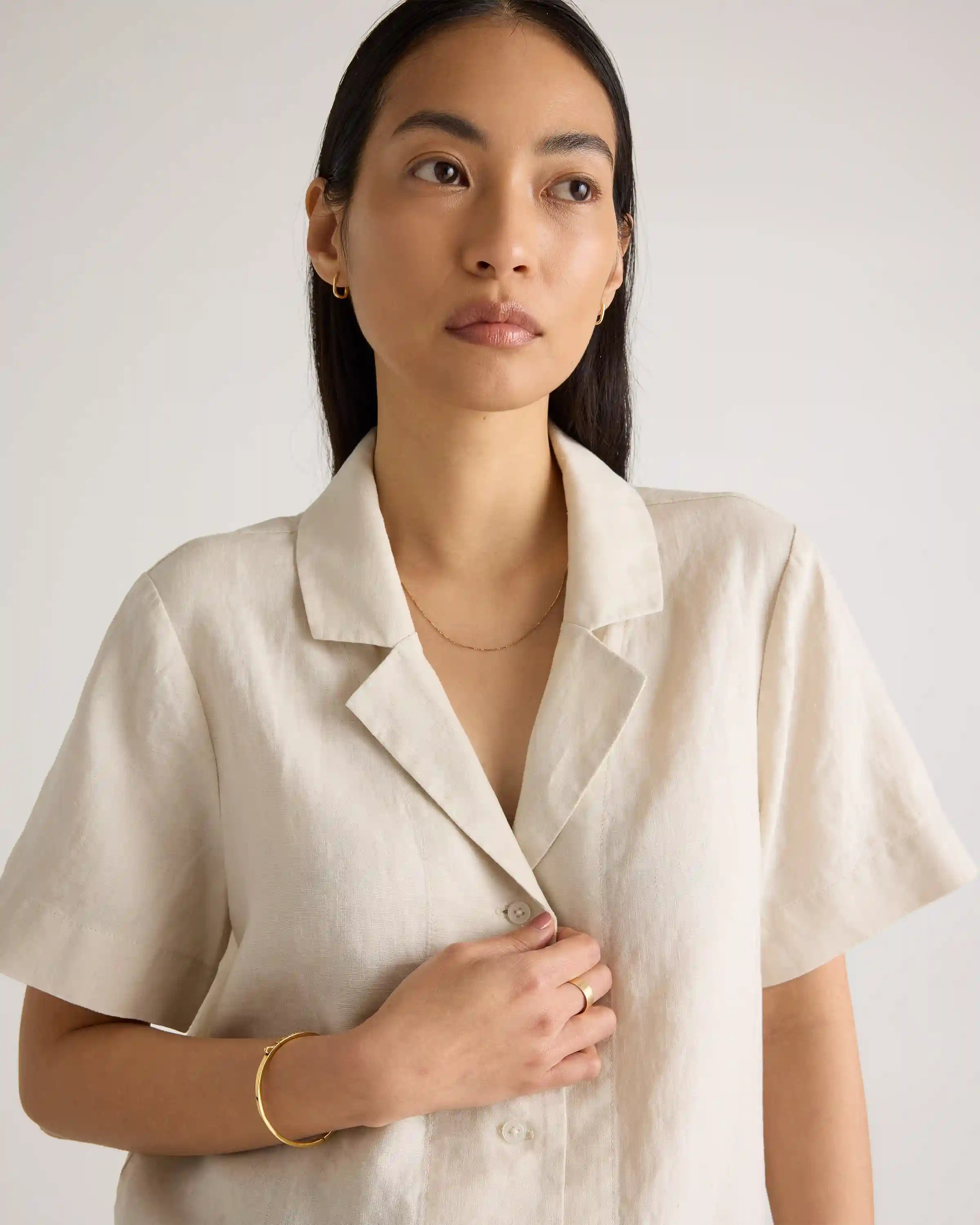 100% European Linen Short Sleeve Shirt