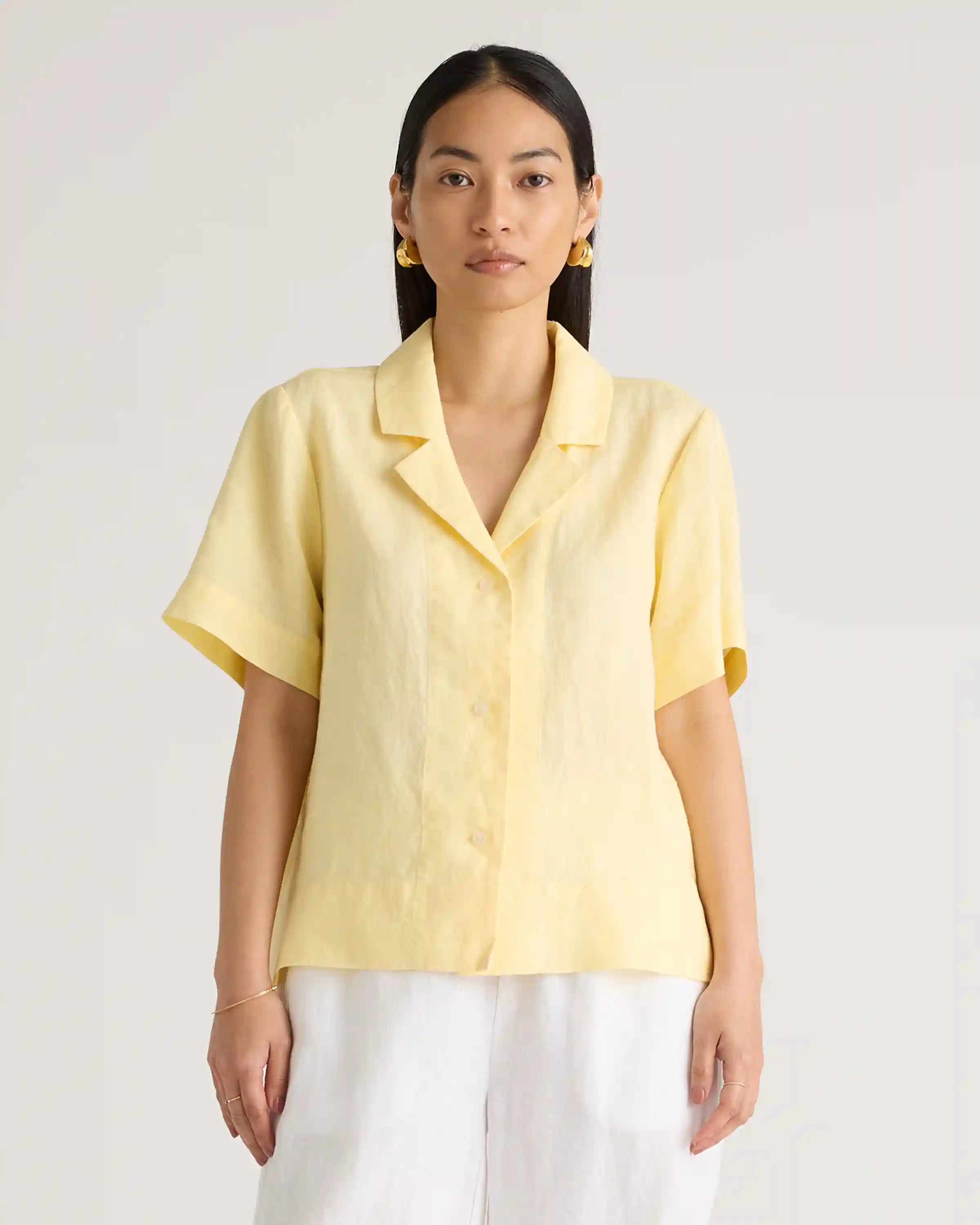 100% European Linen Short Sleeve Shirt