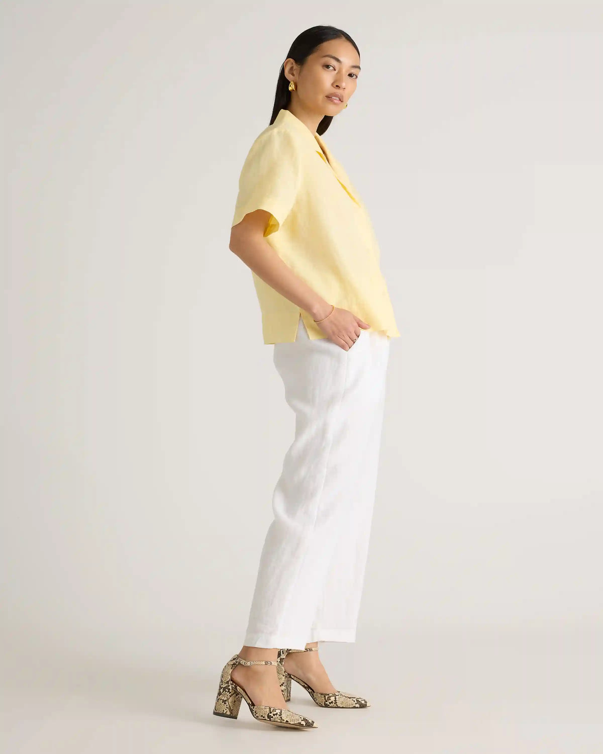 100% European Linen Short Sleeve Shirt
