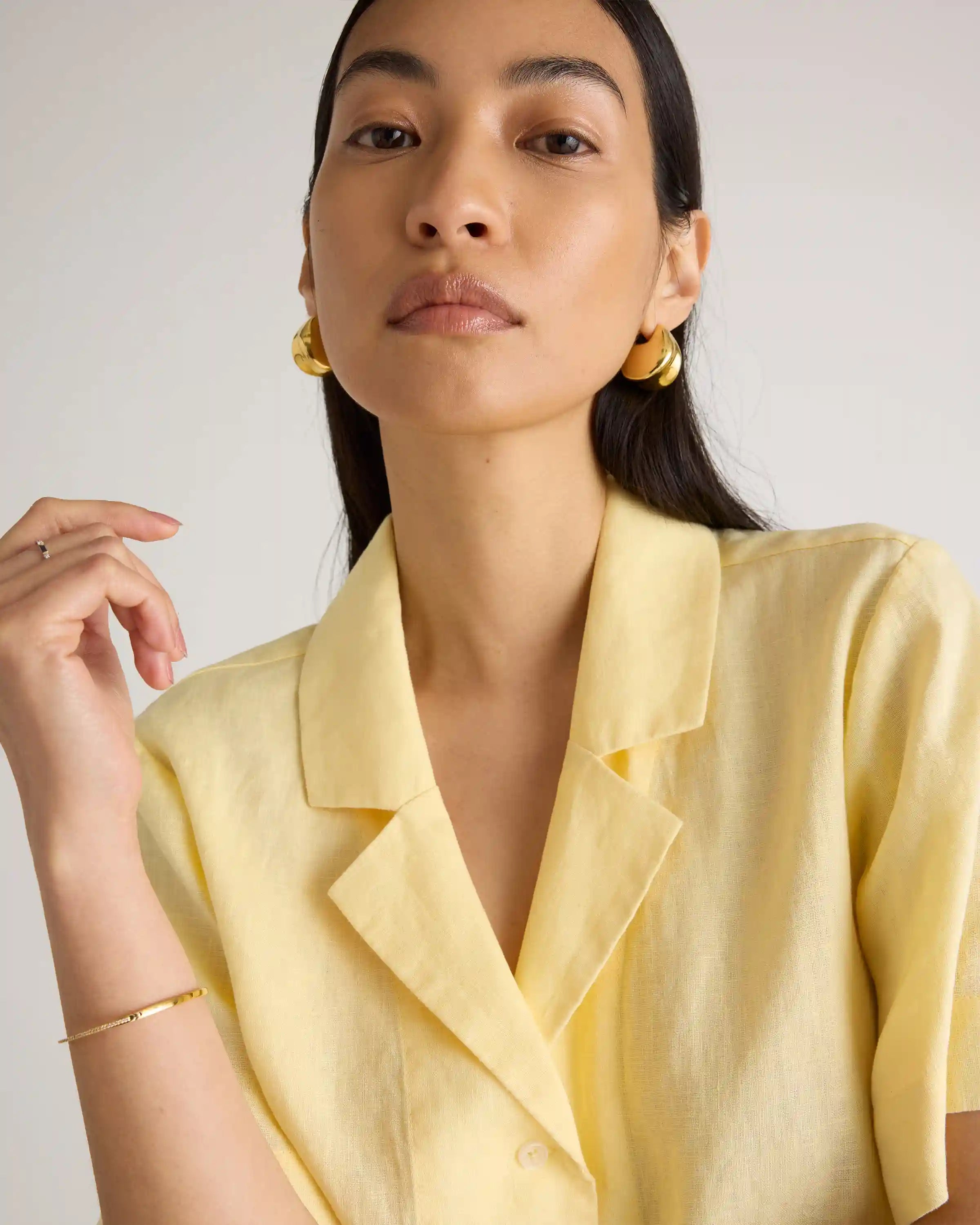 100% European Linen Short Sleeve Shirt