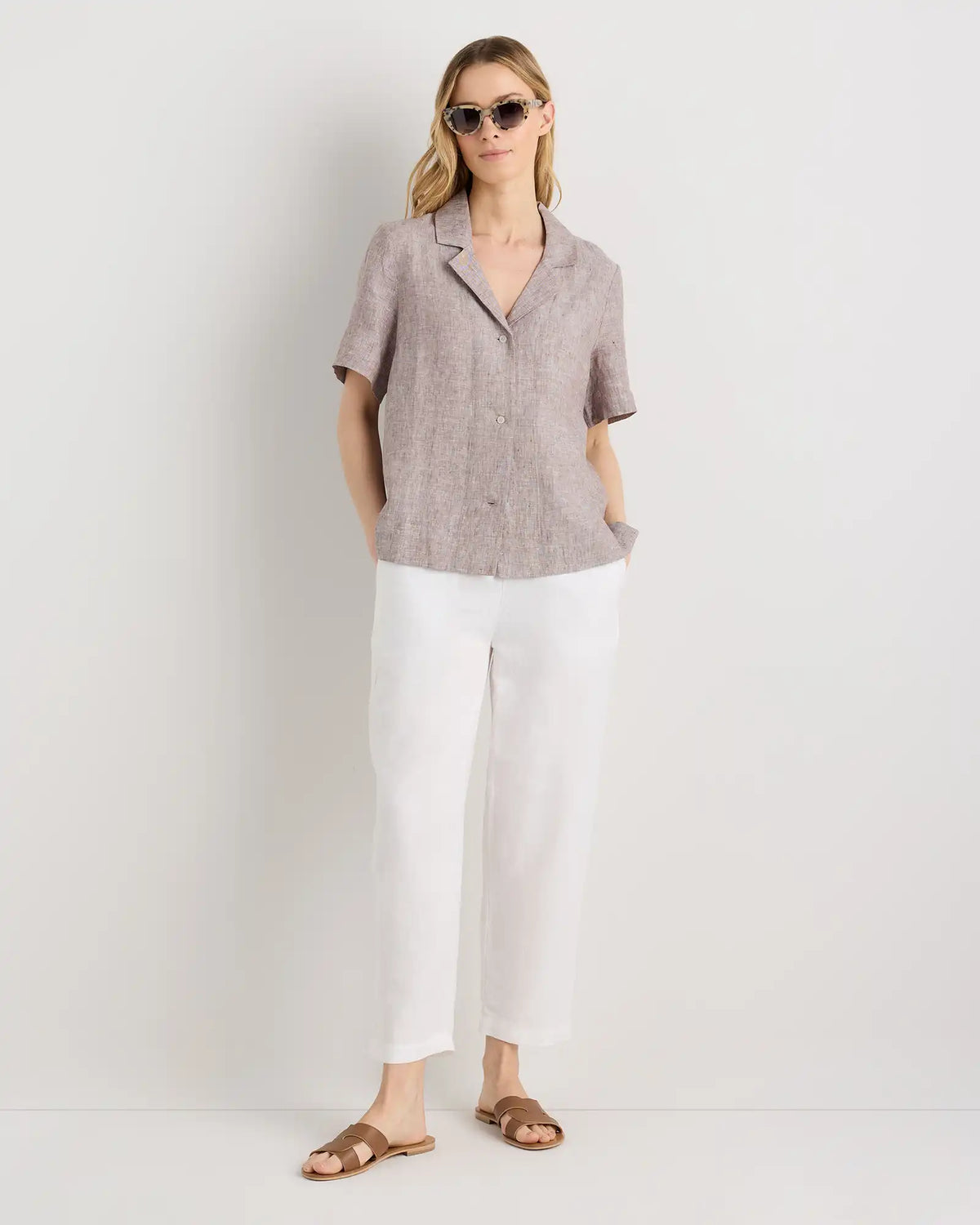 100% European Linen Short Sleeve Shirt
