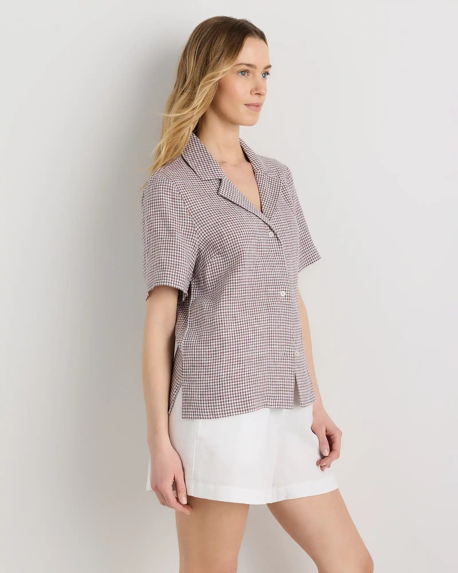 100% European Linen Short Sleeve Shirt