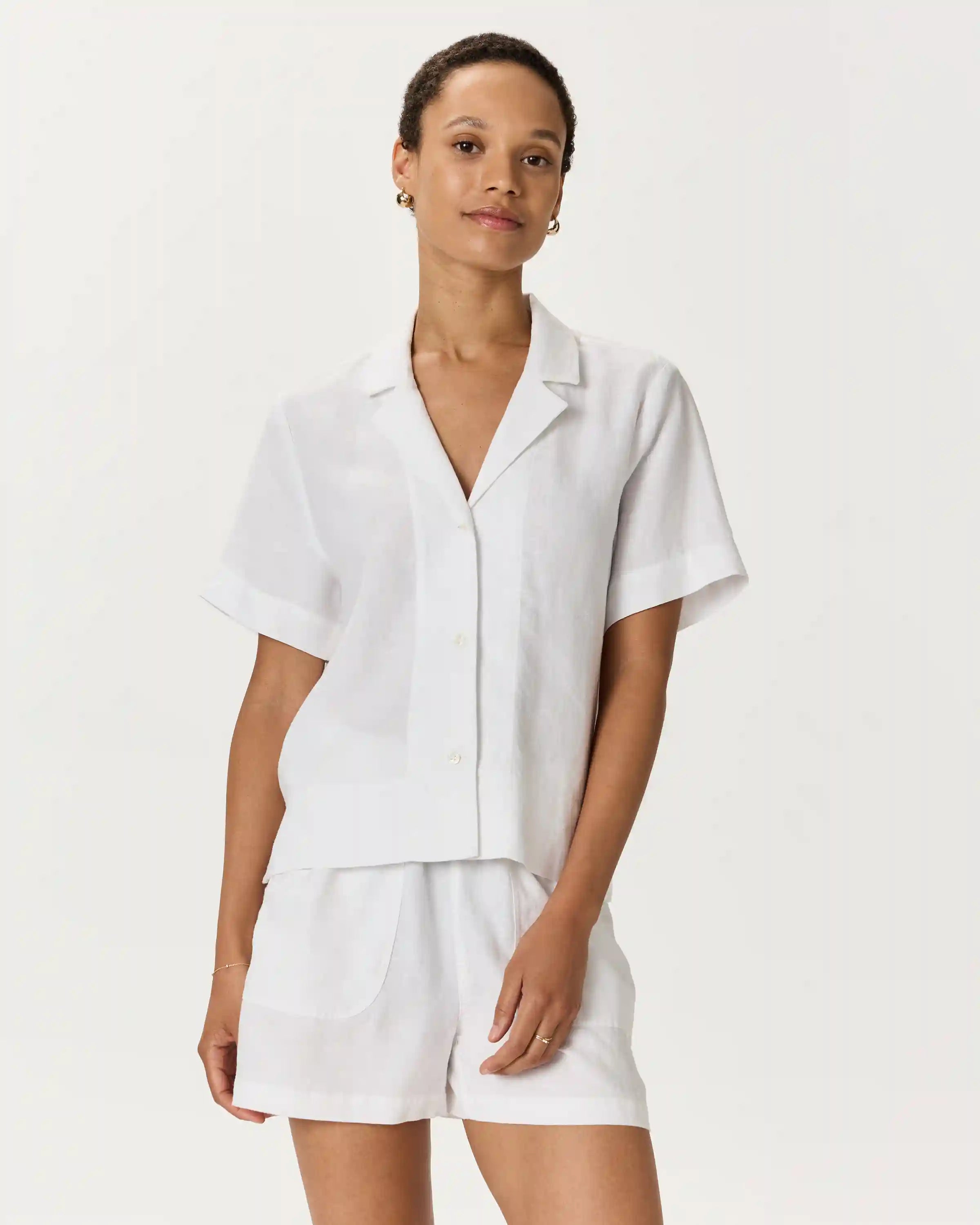 100% European Linen Short Sleeve Shirt