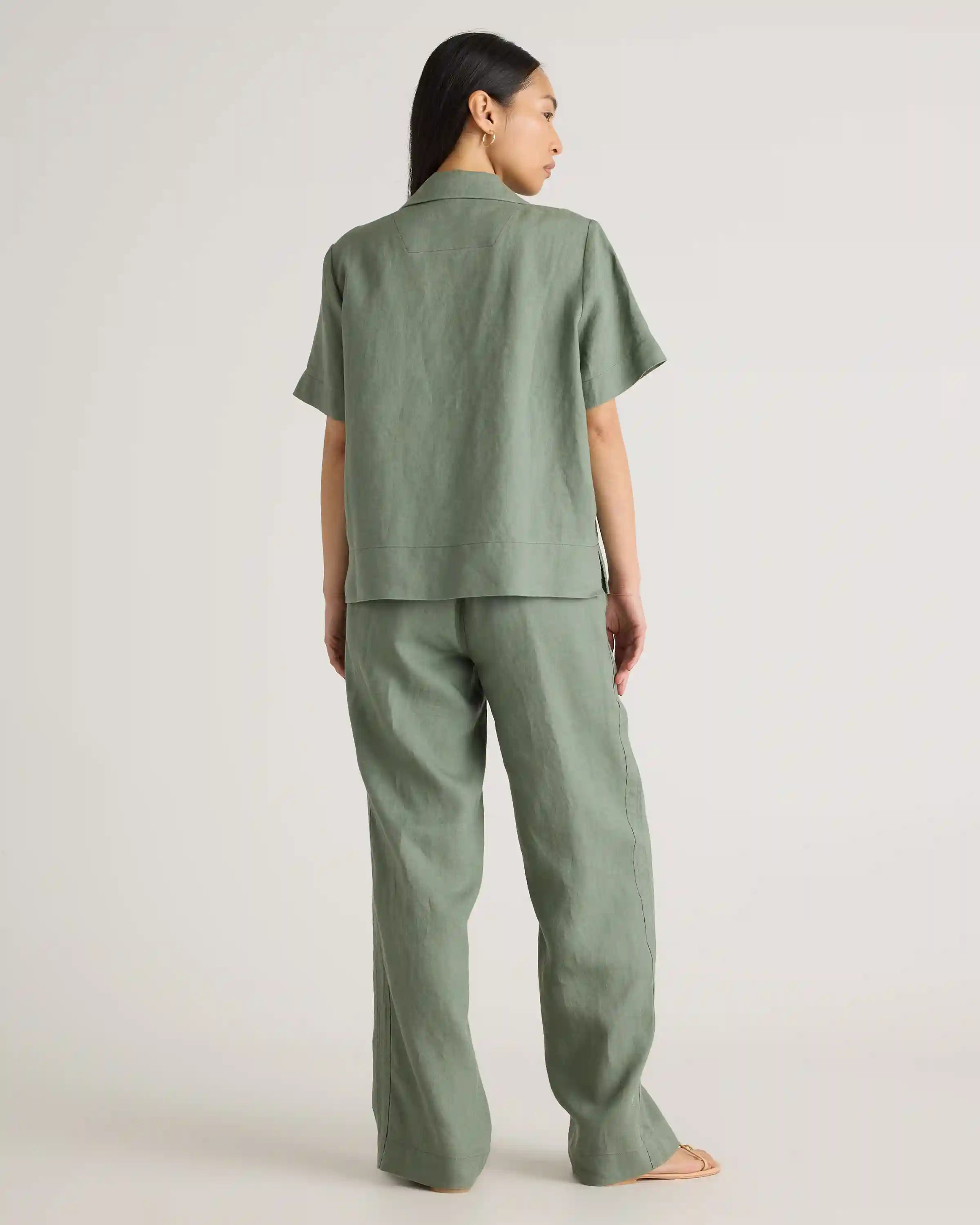 100% European Linen Short Sleeve Shirt