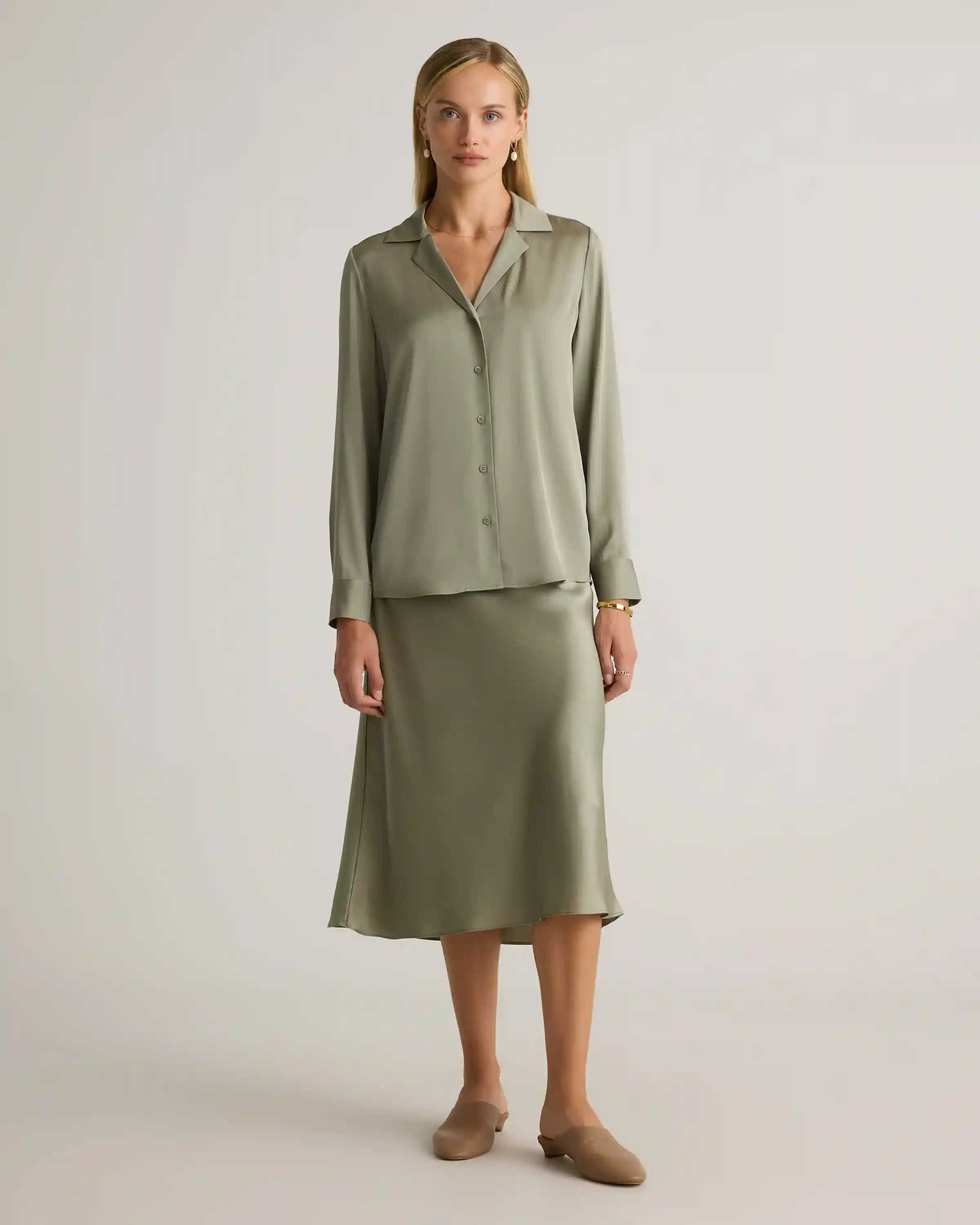 100% Washable Silk Skirt