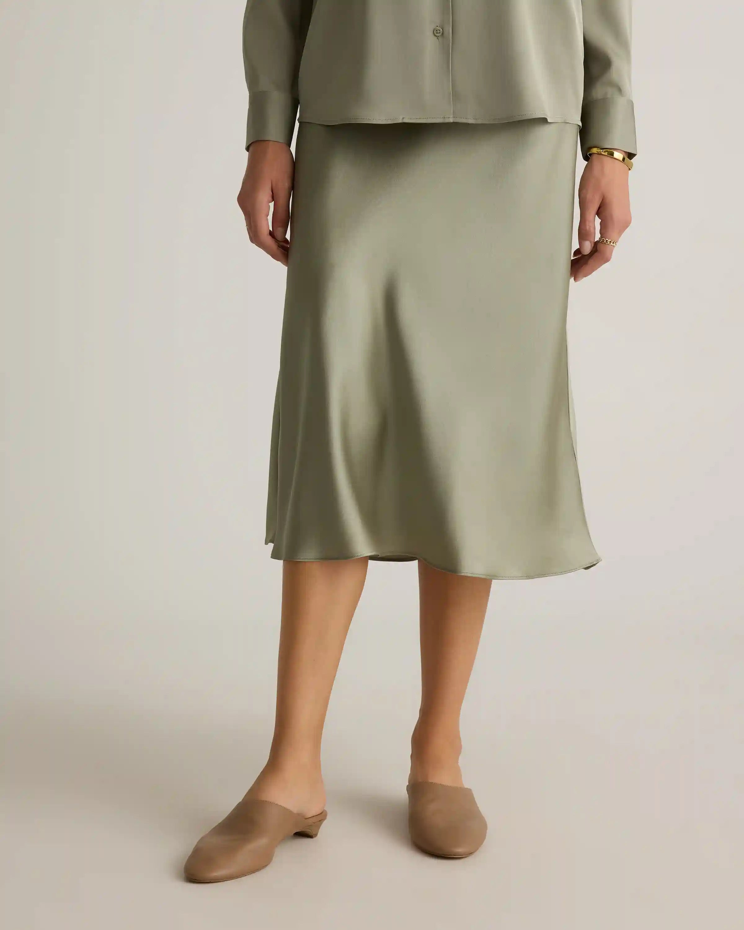 100% Washable Silk Skirt