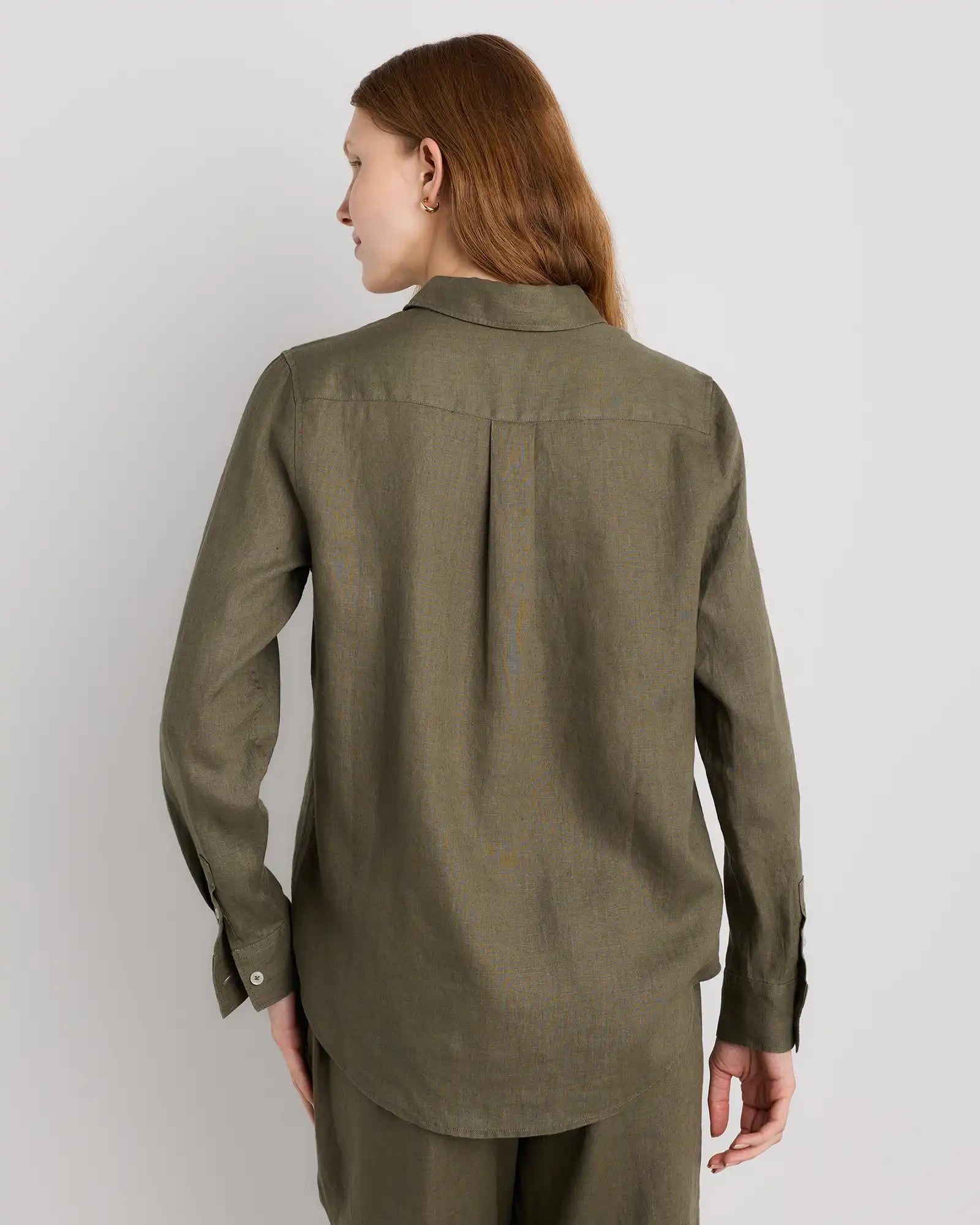 100% European Linen Long Sleeve Shirt