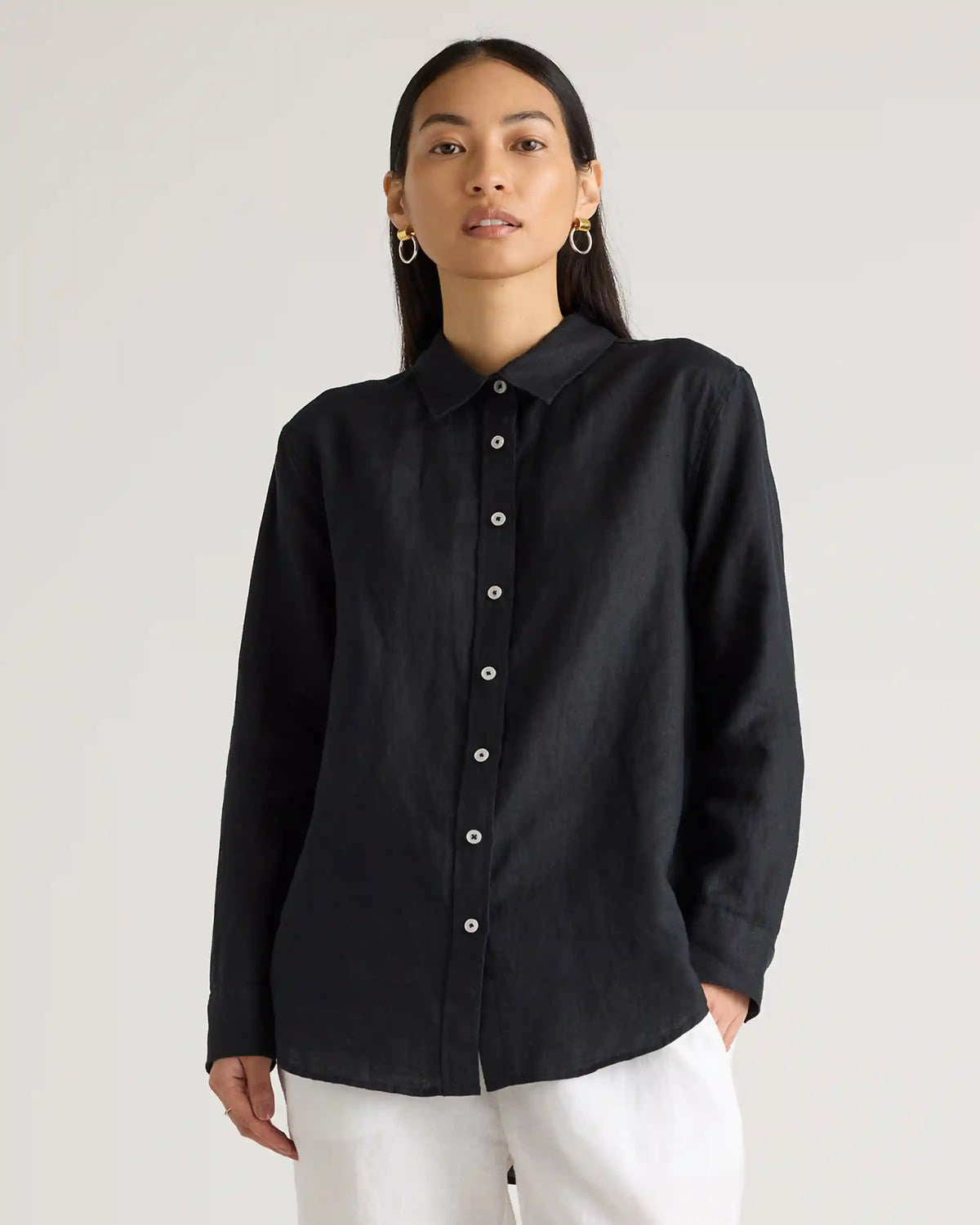 100% European Linen Long Sleeve Shirt