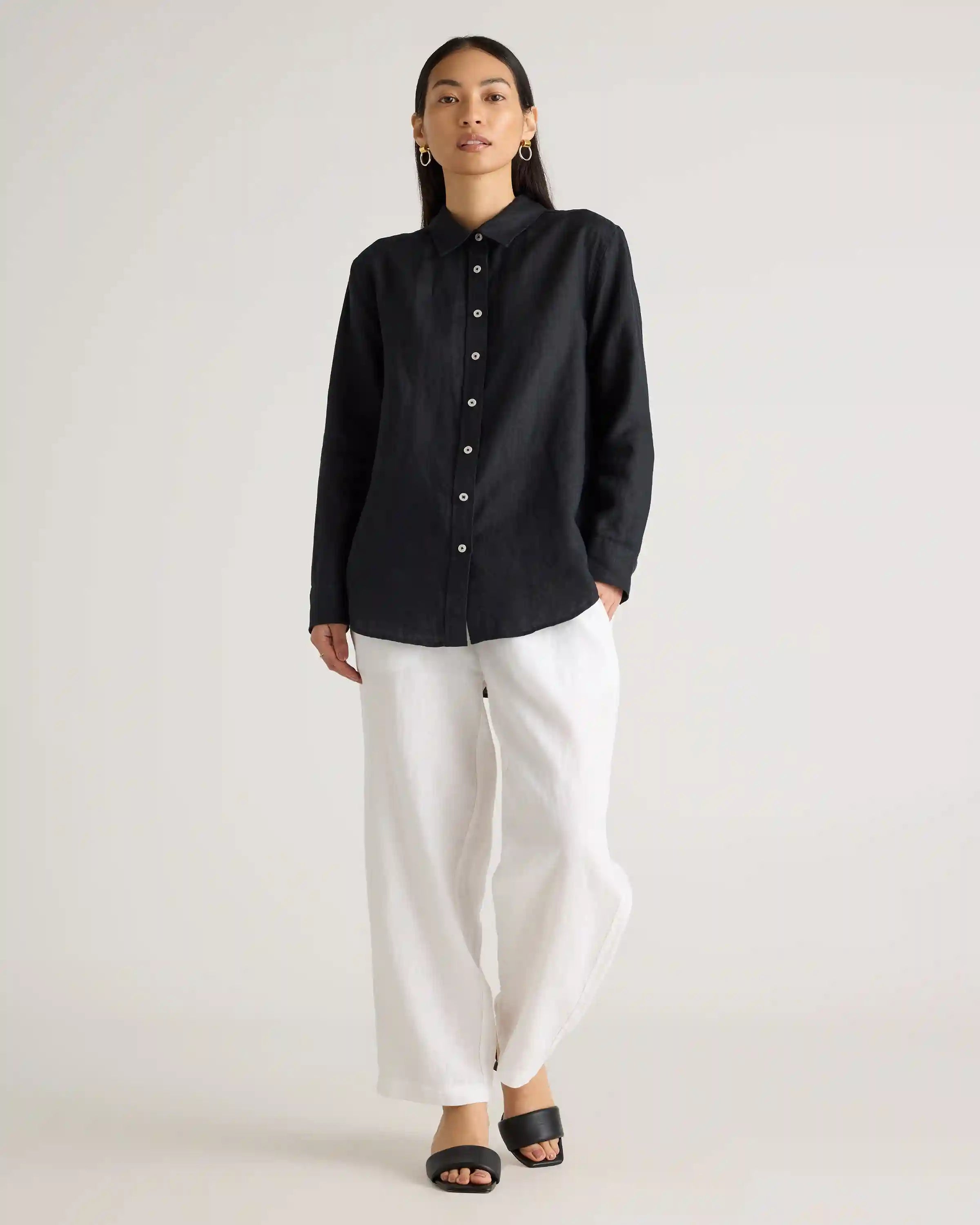 100% European Linen Long Sleeve Shirt